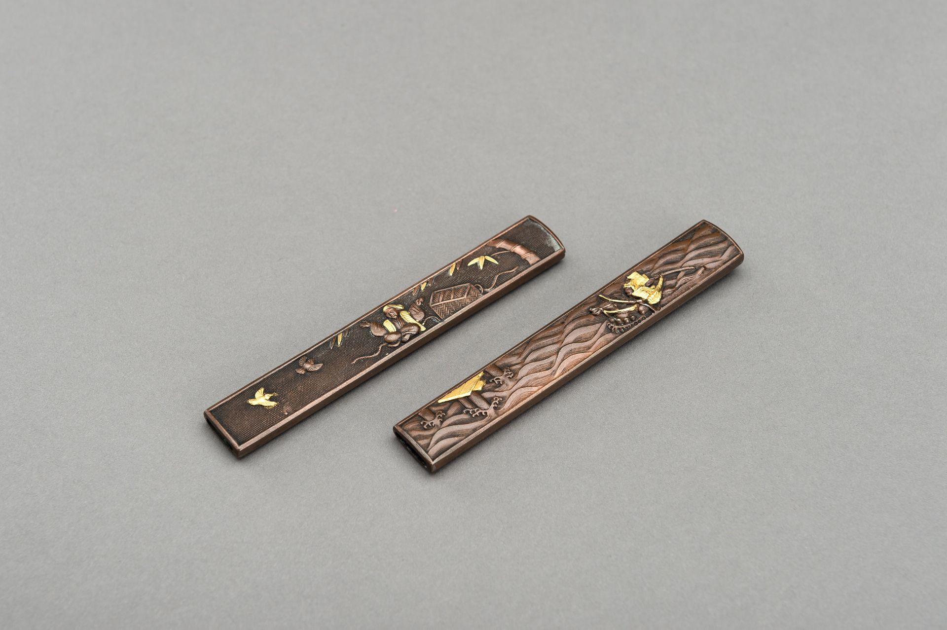 TWO COPPER AND GOLD KOZUKA - Bild 9 aus 10