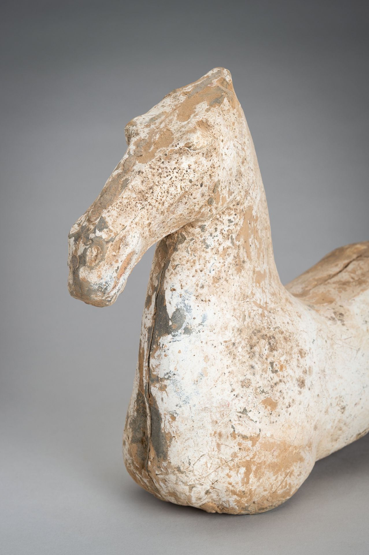 A POTTERY FIGURE OF A HORSE, HAN DYNASTY - Image 3 of 11