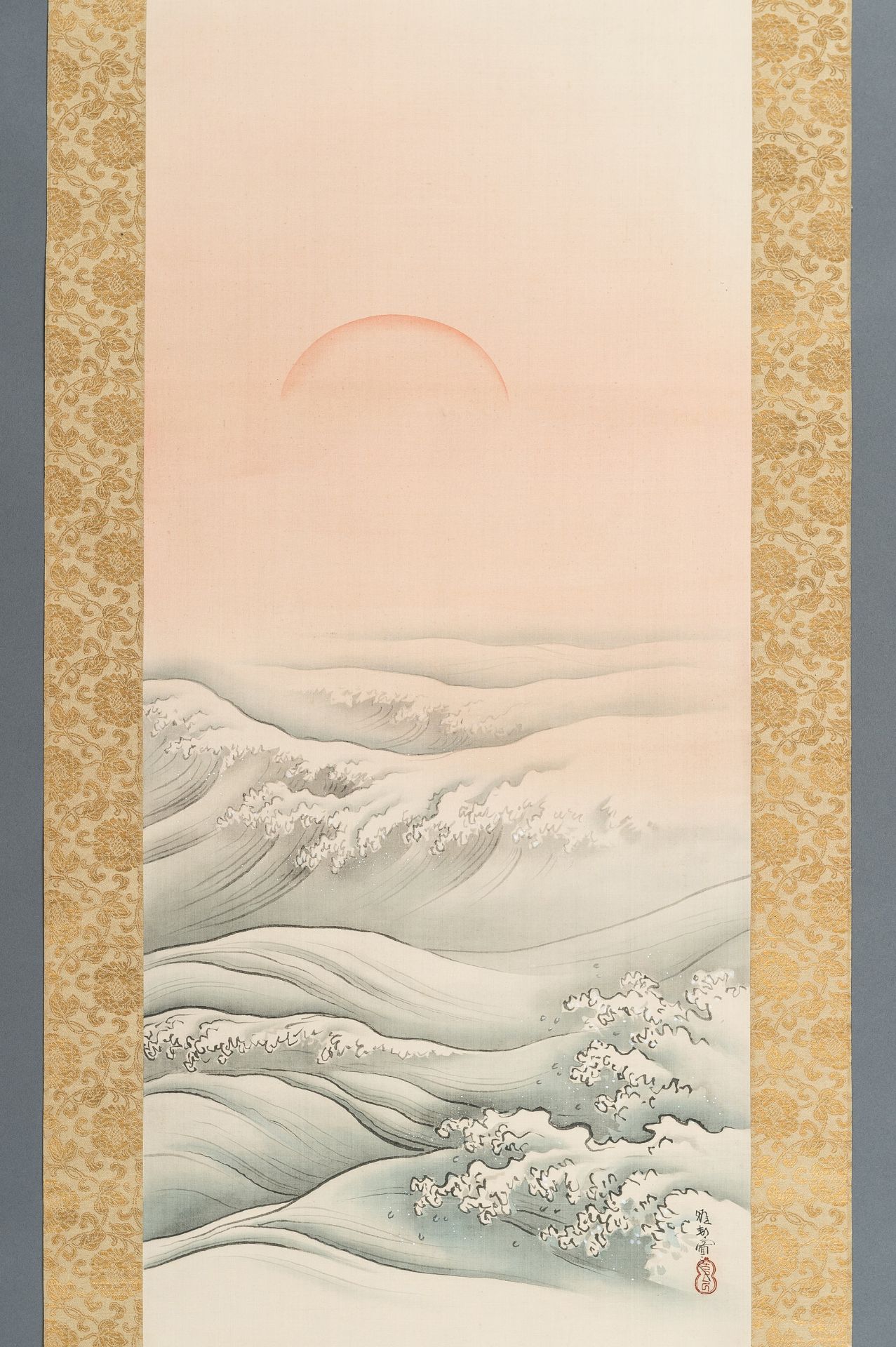 HASHIMOTO GAHO (1835-1908): RISING SUN OVER THE OCEAN - Image 8 of 14