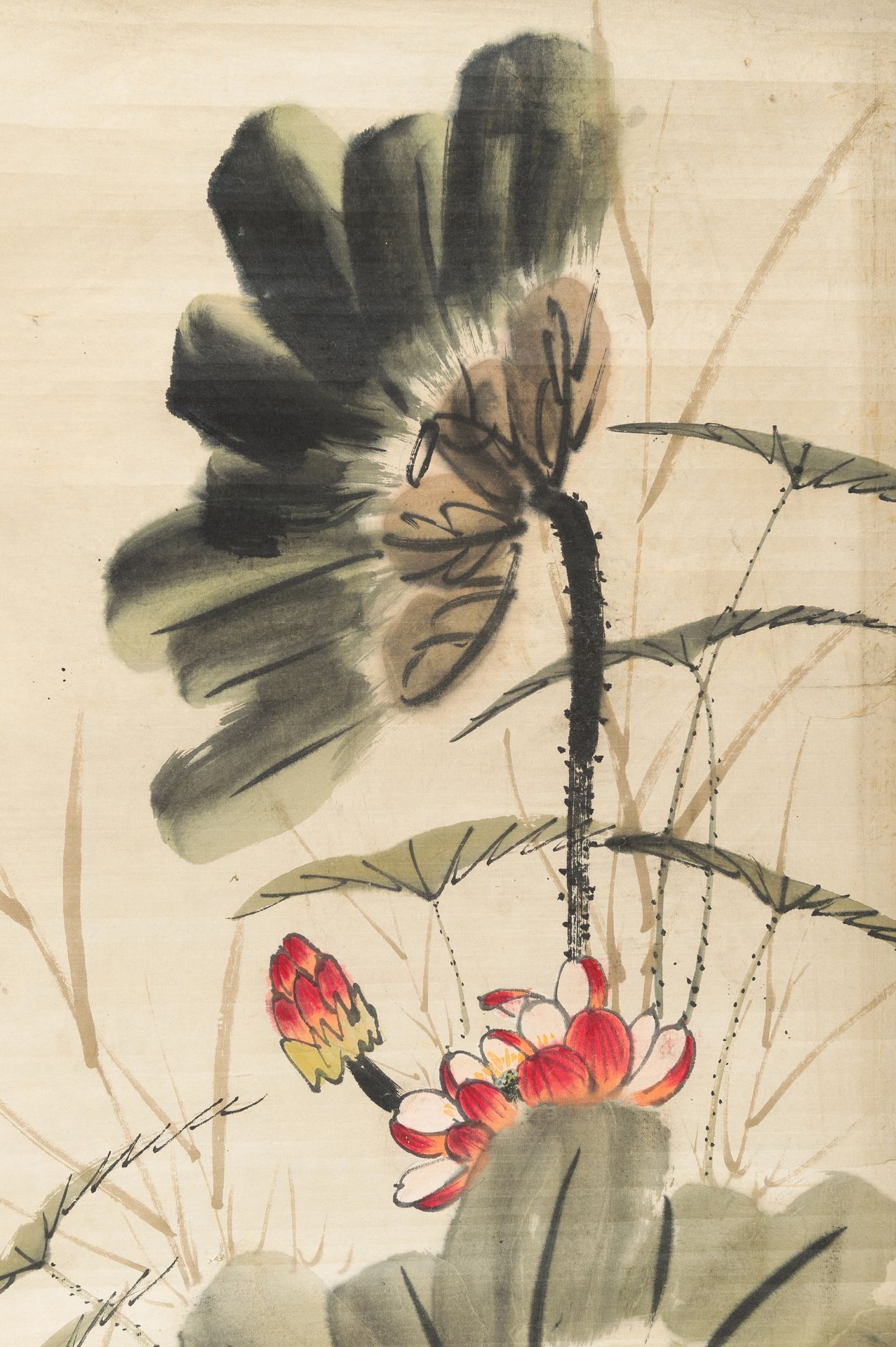 RED LOTUS, ATTRIBUTED TO WANG XUETAO (1903-1982) - Bild 5 aus 9