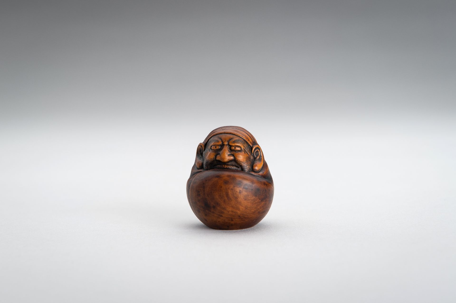 MASANAO: A WOOD NESTUKE OF A DARUMA DOLL - Image 6 of 12