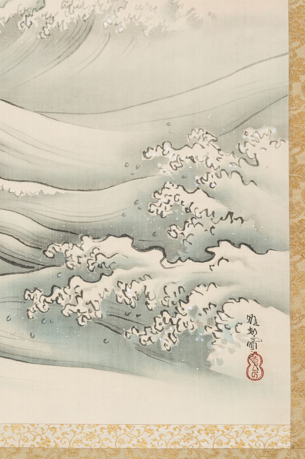 HASHIMOTO GAHO (1835-1908): RISING SUN OVER THE OCEAN - Image 4 of 14