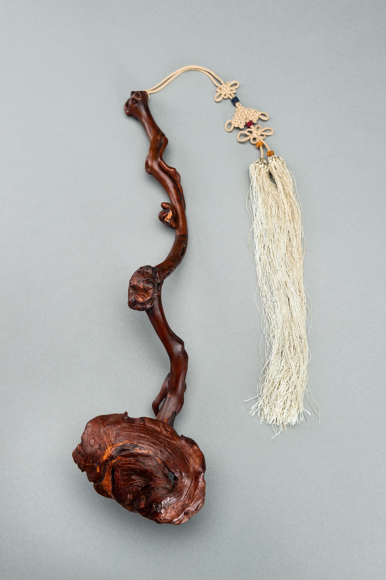 A ROOTWOOD RUYI SCEPTER, 1900s - Image 7 of 12