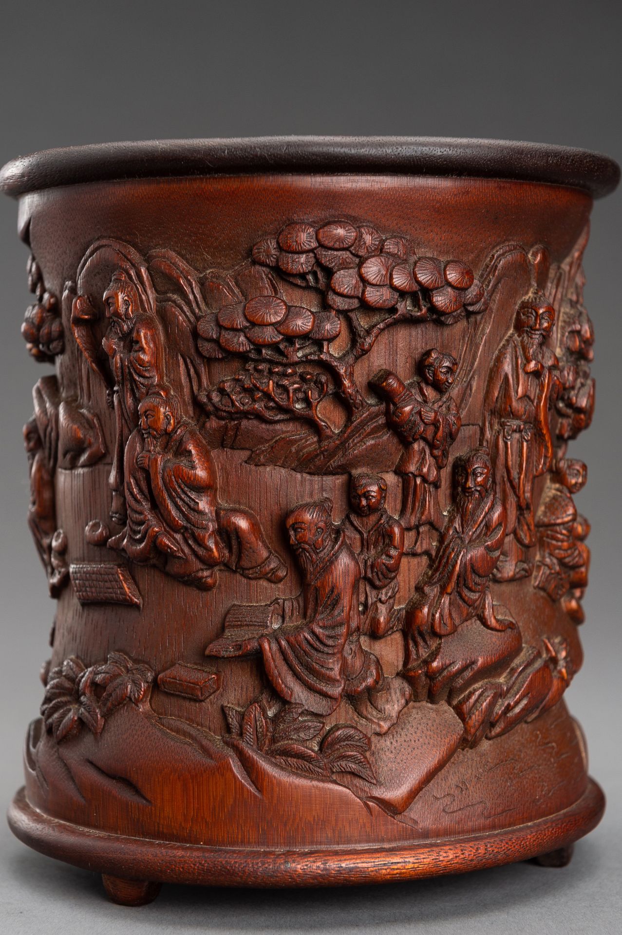 A 'SCHOLARS' BAMBOO BRUSHPOT, BITONG - Image 3 of 12