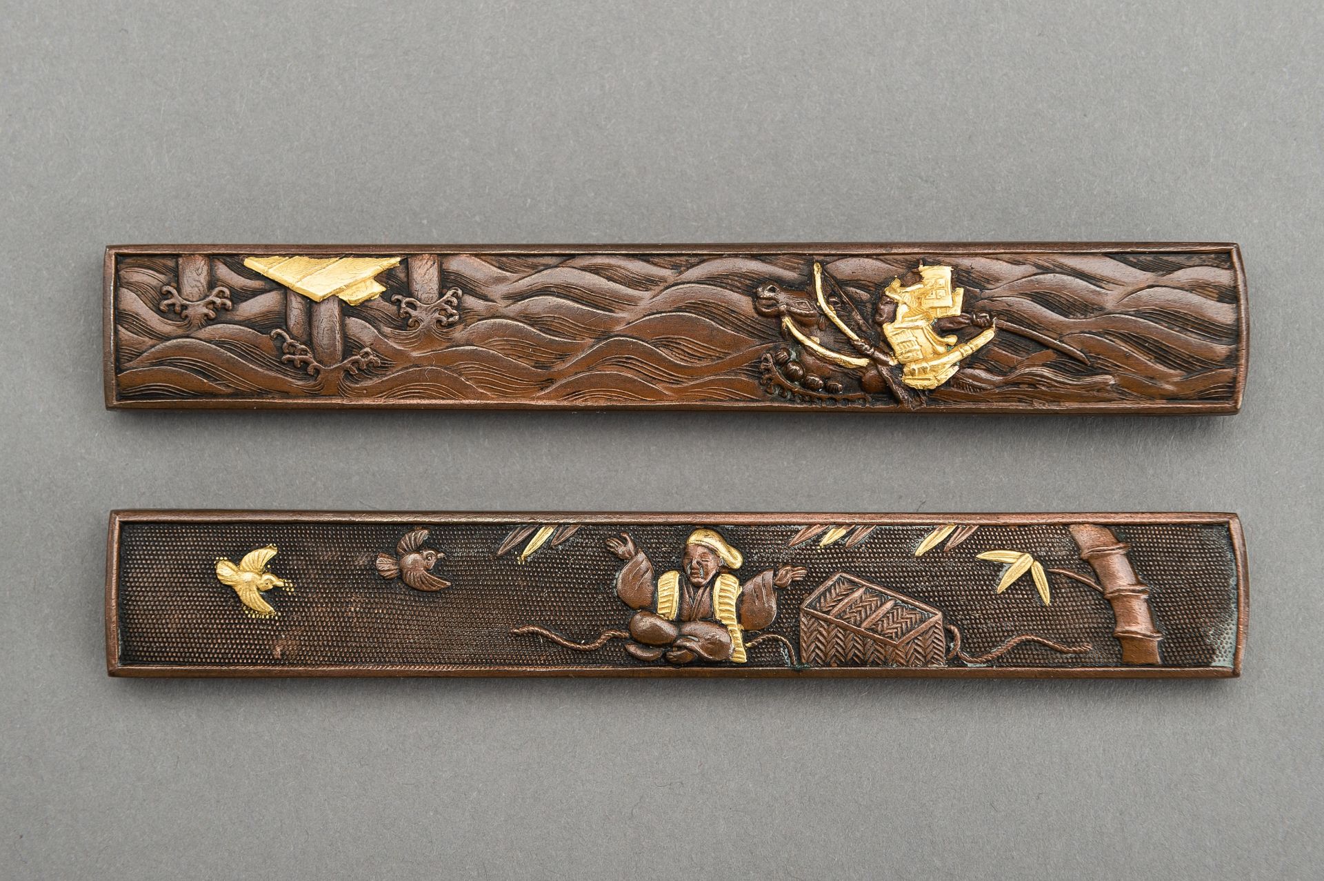 TWO COPPER AND GOLD KOZUKA - Image 3 of 10