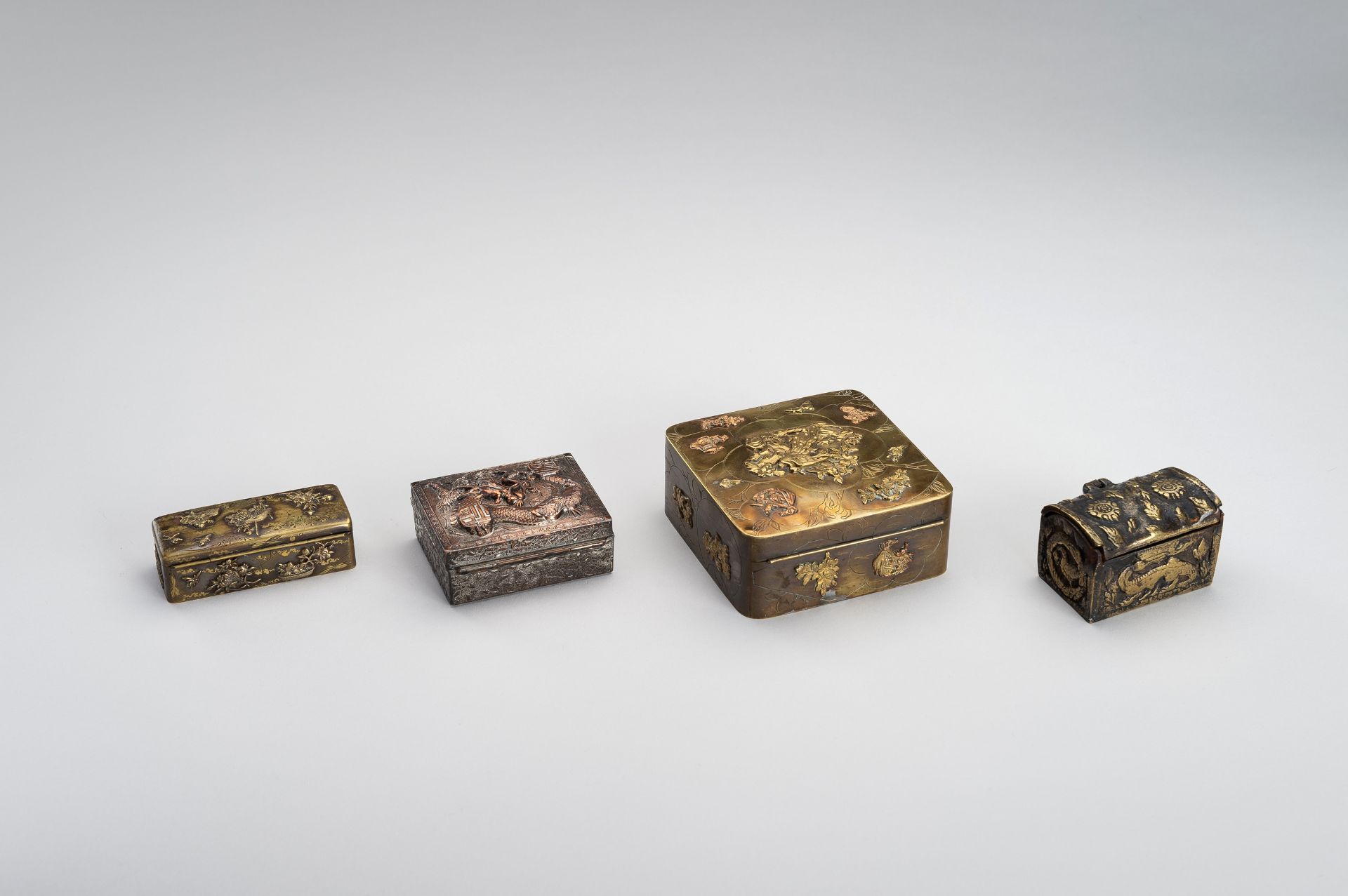 A LOT WITH FOUR METAL BOXES, MEIJI - Image 13 of 16