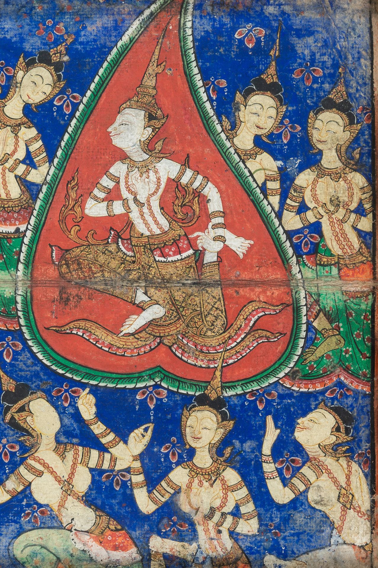 TWO ILLUSTRATED 'PHRA MALAI' MANUSCRIPT LEAVES, 19TH CENTURY - Bild 12 aus 17