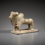 A PAINTED TERRACOTTA FIGURE OF A HUMPED OX, MOHENJO-DARO