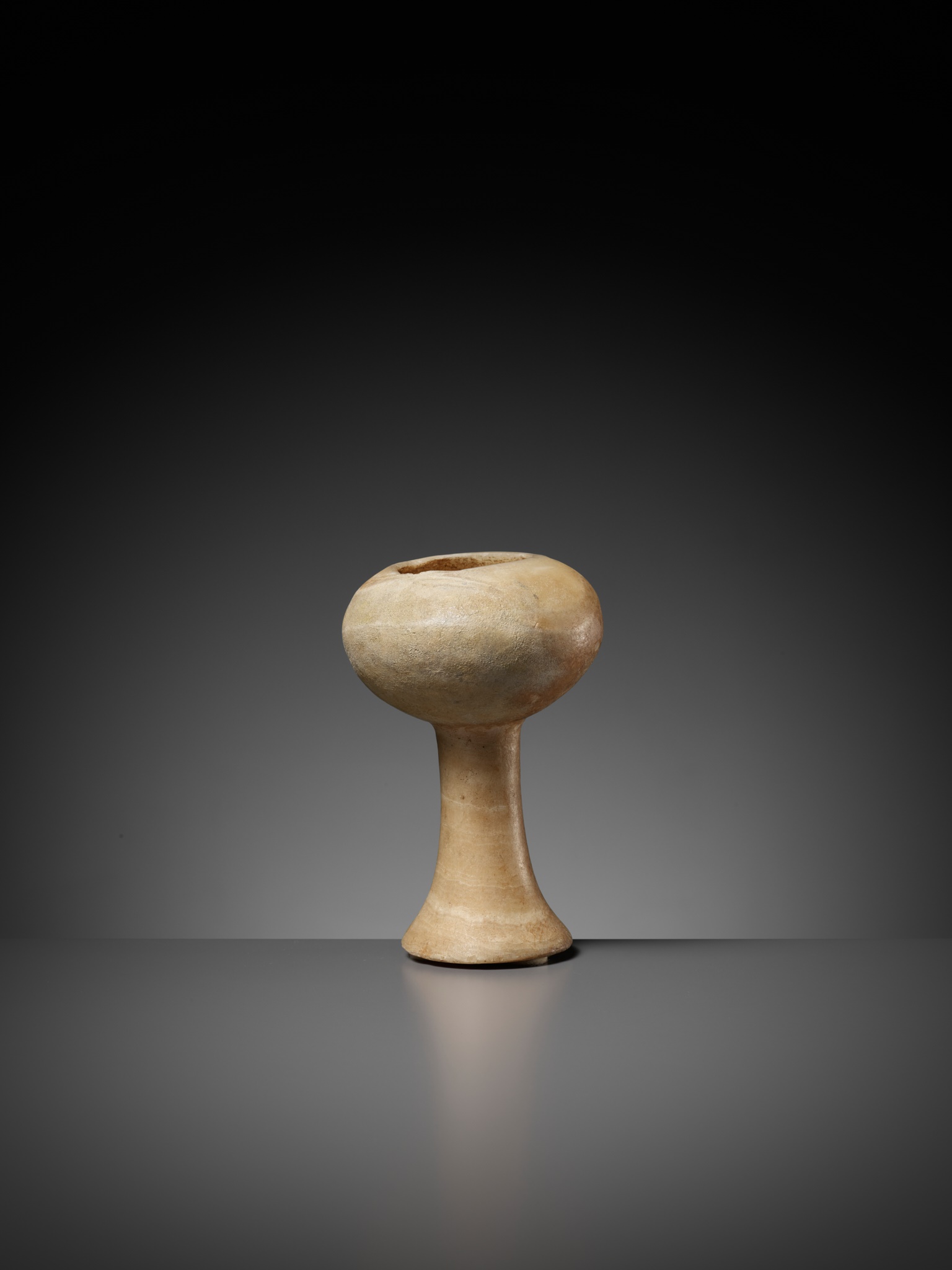 A BANDED CALCITE BACTRIAN CHALICE, LATE 3RD TO EARLY 2ND MILLENIUM BC - Image 11 of 13