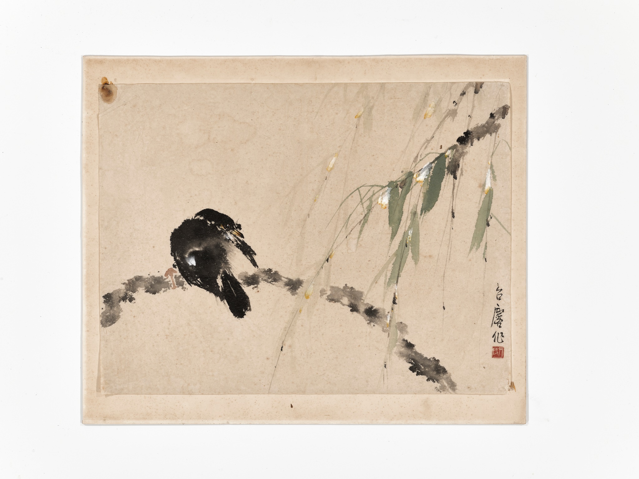 BIRD AND BAMBOO', BY FANG ZHAOLIN (1914-2006) - Image 2 of 8