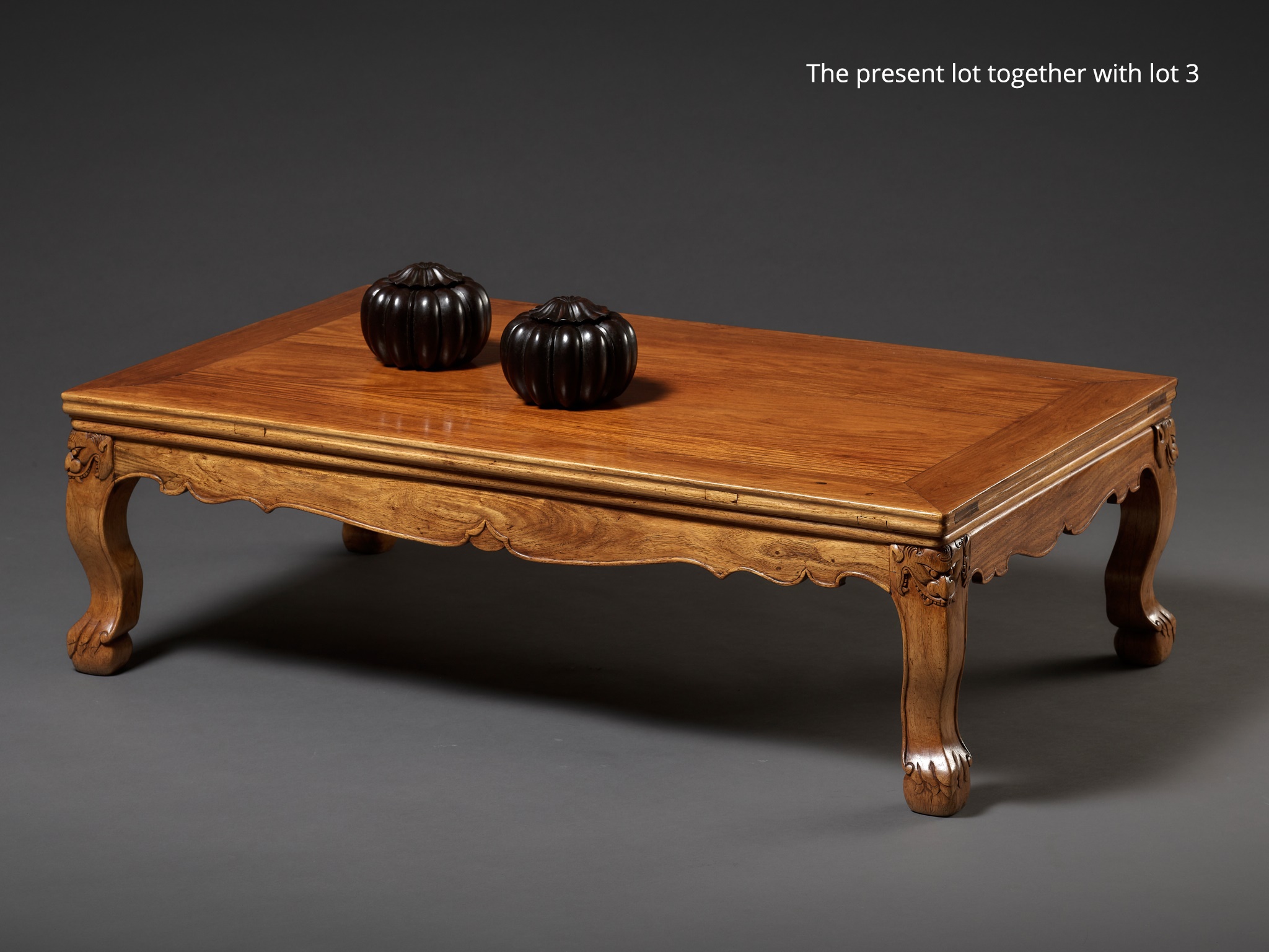 A HUANGHUALI LOW TABLE, KANGZHUO, 17TH-18TH CENTURY