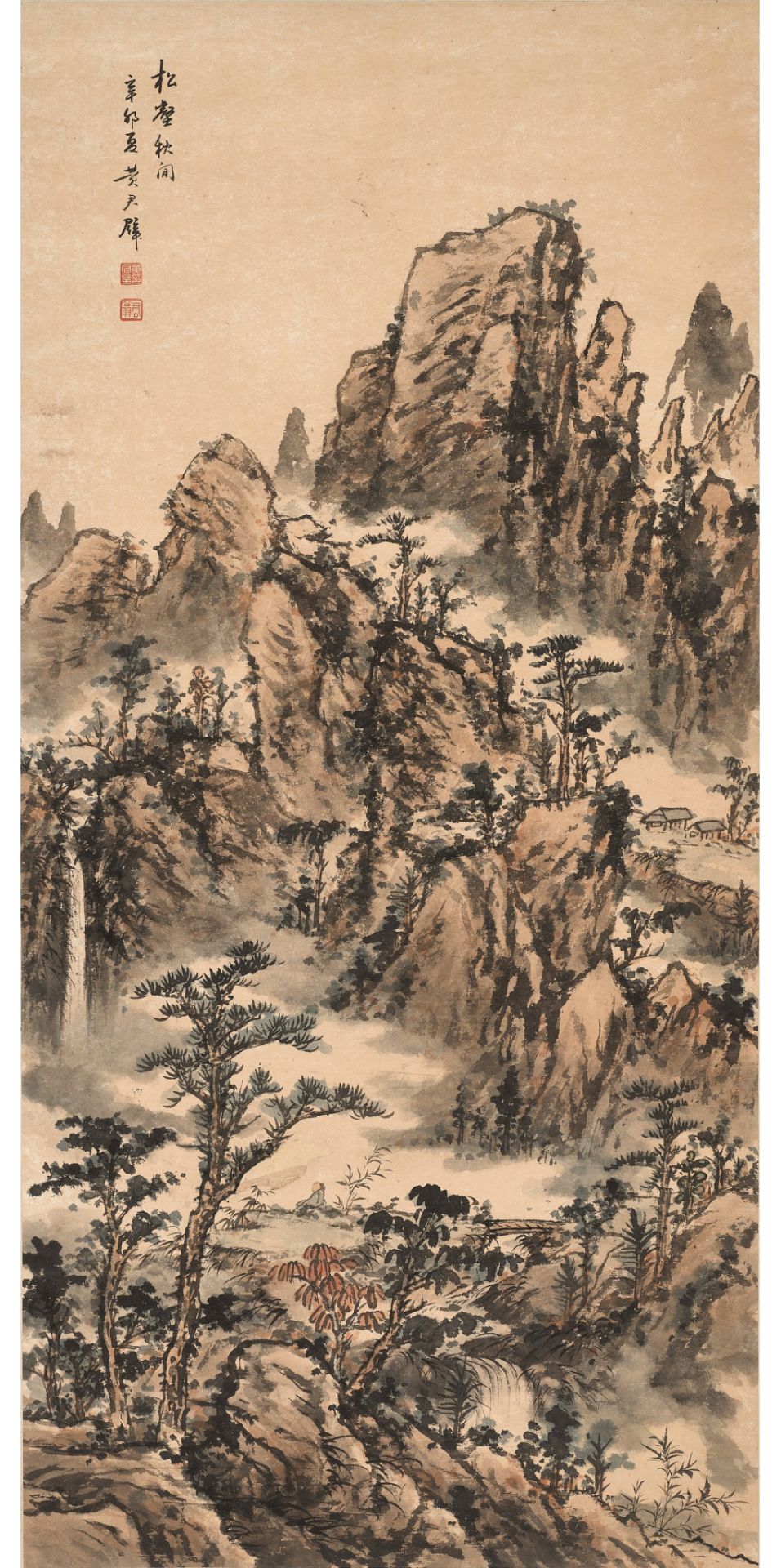 AUTUMN MOUNTAIN LANDSCAPE', BY HUANG JUNBI (1898-1991), CHINA, DATED 1951