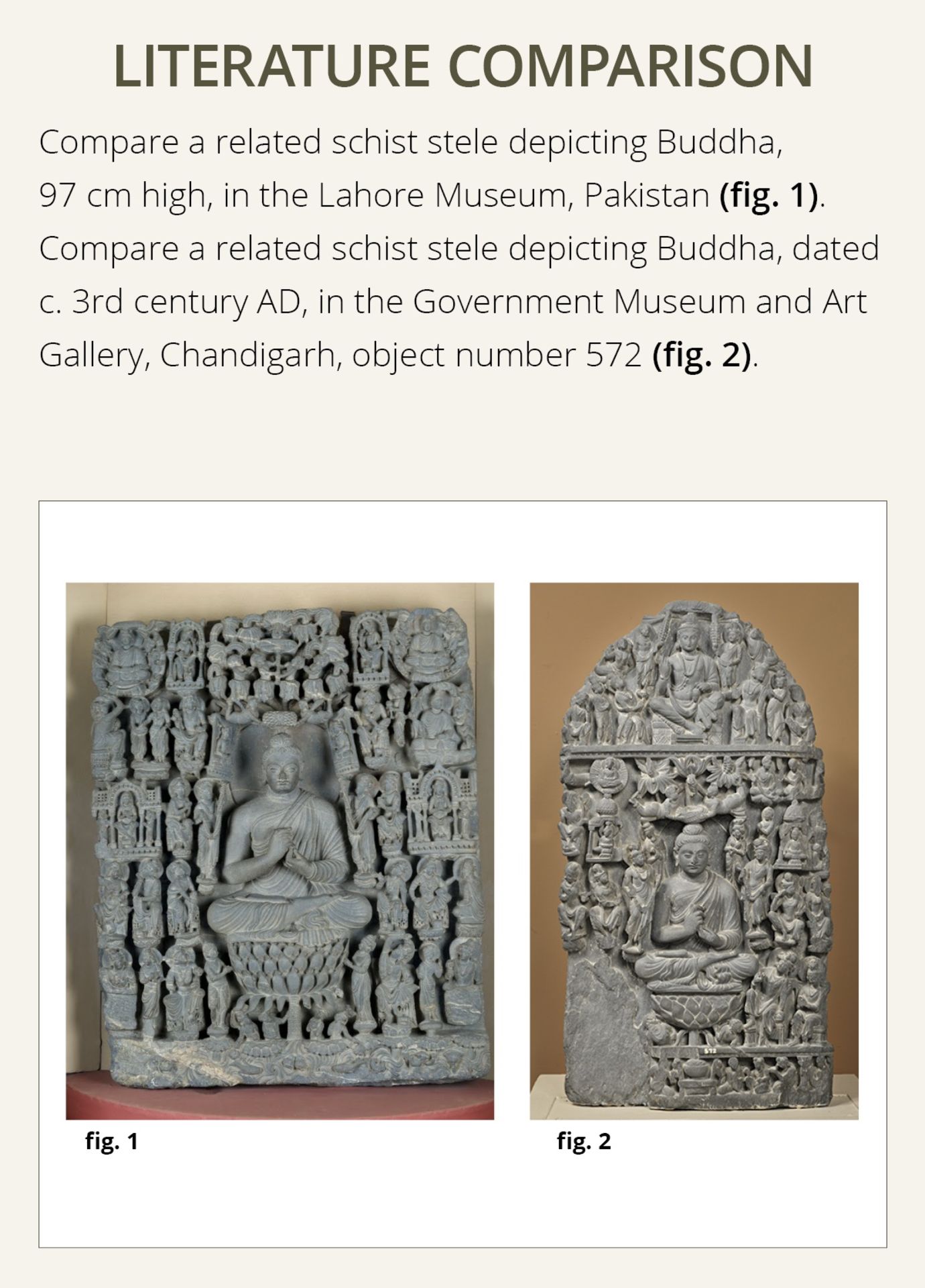 A SCHIST STELE DEPICTING BUDDHA, ANCIENT REGION OF GANDHARA, 3RD-4TH CENTURY - Image 5 of 11