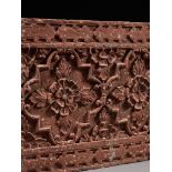 A MUGHAL RED SANDSTONE PANEL, NORTHERN INDIA, 17TH-18TH CENTURY
