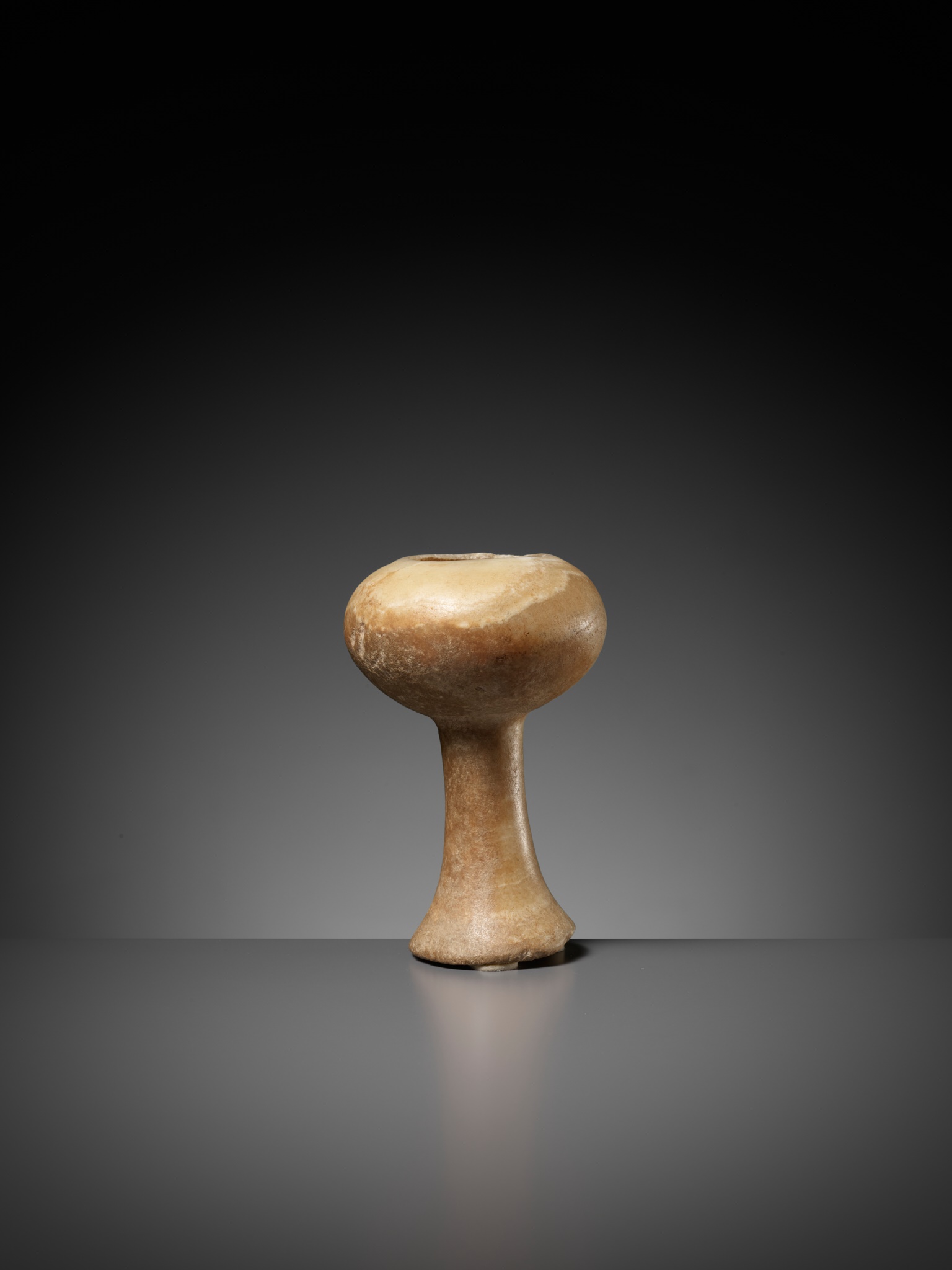 A BANDED CALCITE BACTRIAN CHALICE, LATE 3RD TO EARLY 2ND MILLENIUM BC - Image 9 of 13