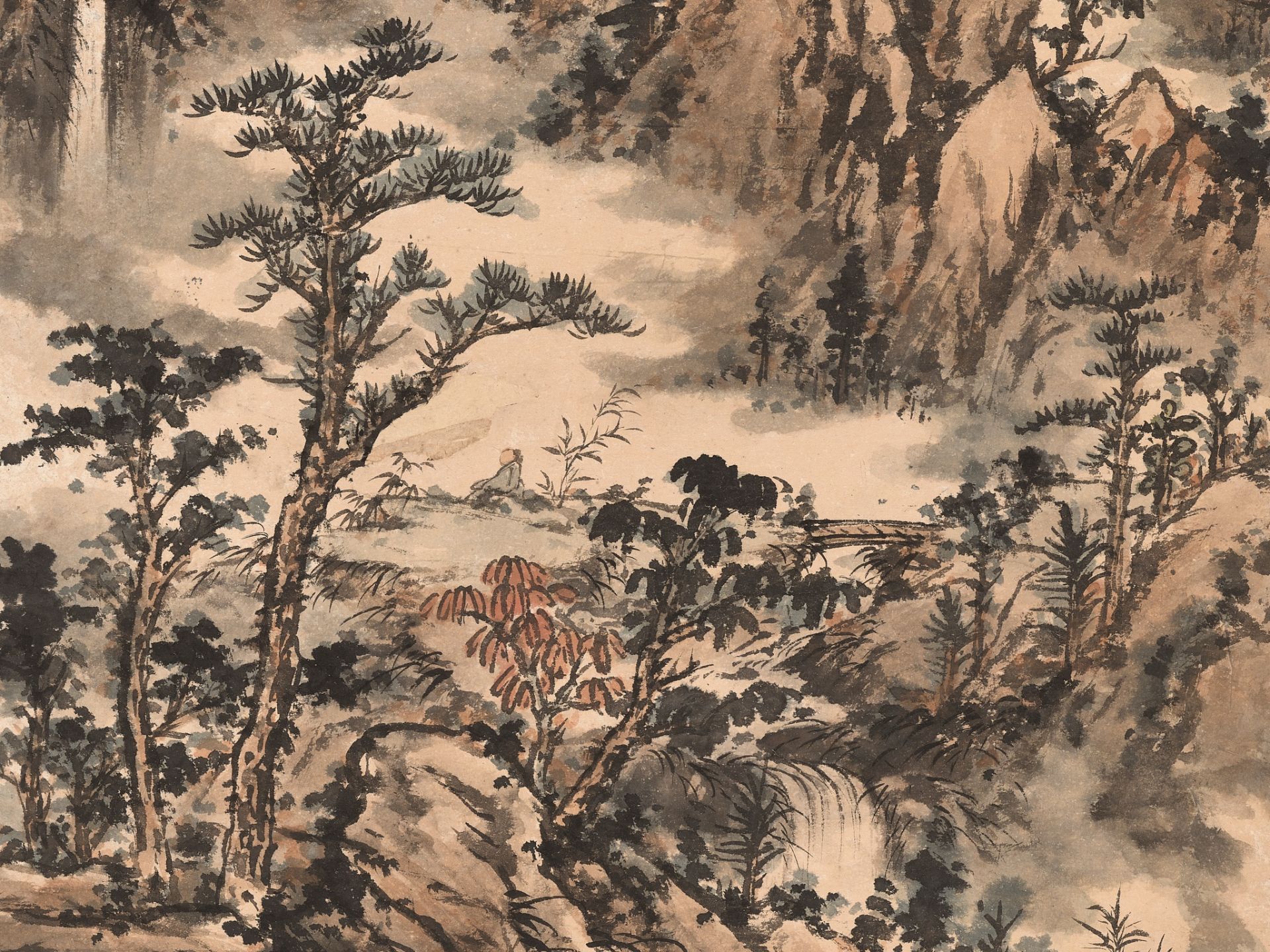 AUTUMN MOUNTAIN LANDSCAPE', BY HUANG JUNBI (1898-1991), CHINA, DATED 1951 - Bild 8 aus 15