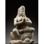 A WHITE MARBLE FIGURE OF HARITI, MATHURA, KUSHAN PERIOD