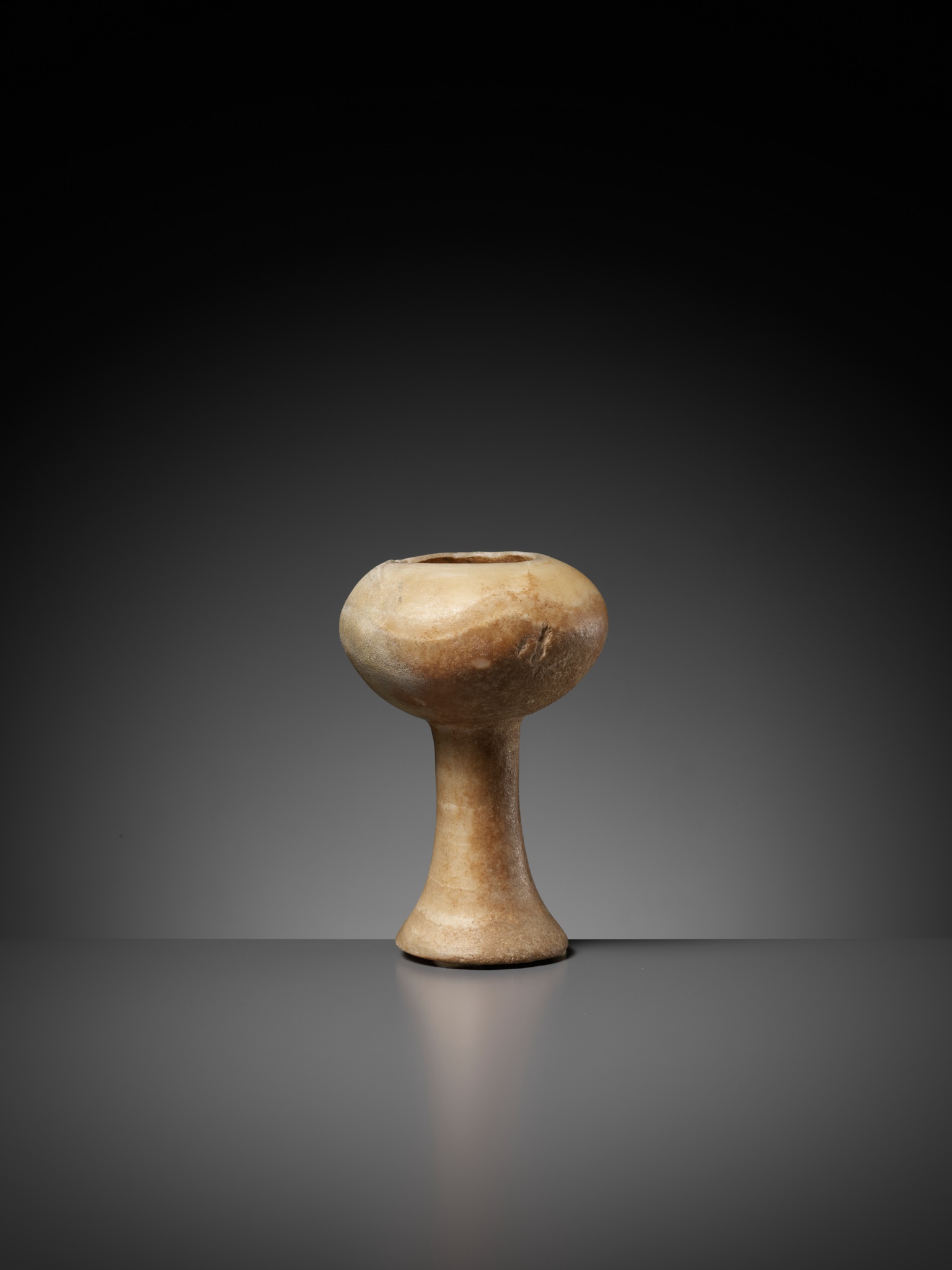 A BANDED CALCITE BACTRIAN CHALICE, LATE 3RD TO EARLY 2ND MILLENIUM BC - Image 3 of 13