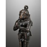 A BRONZE FIGURE OF HANUMAN, INDIA, 17TH CENTURY