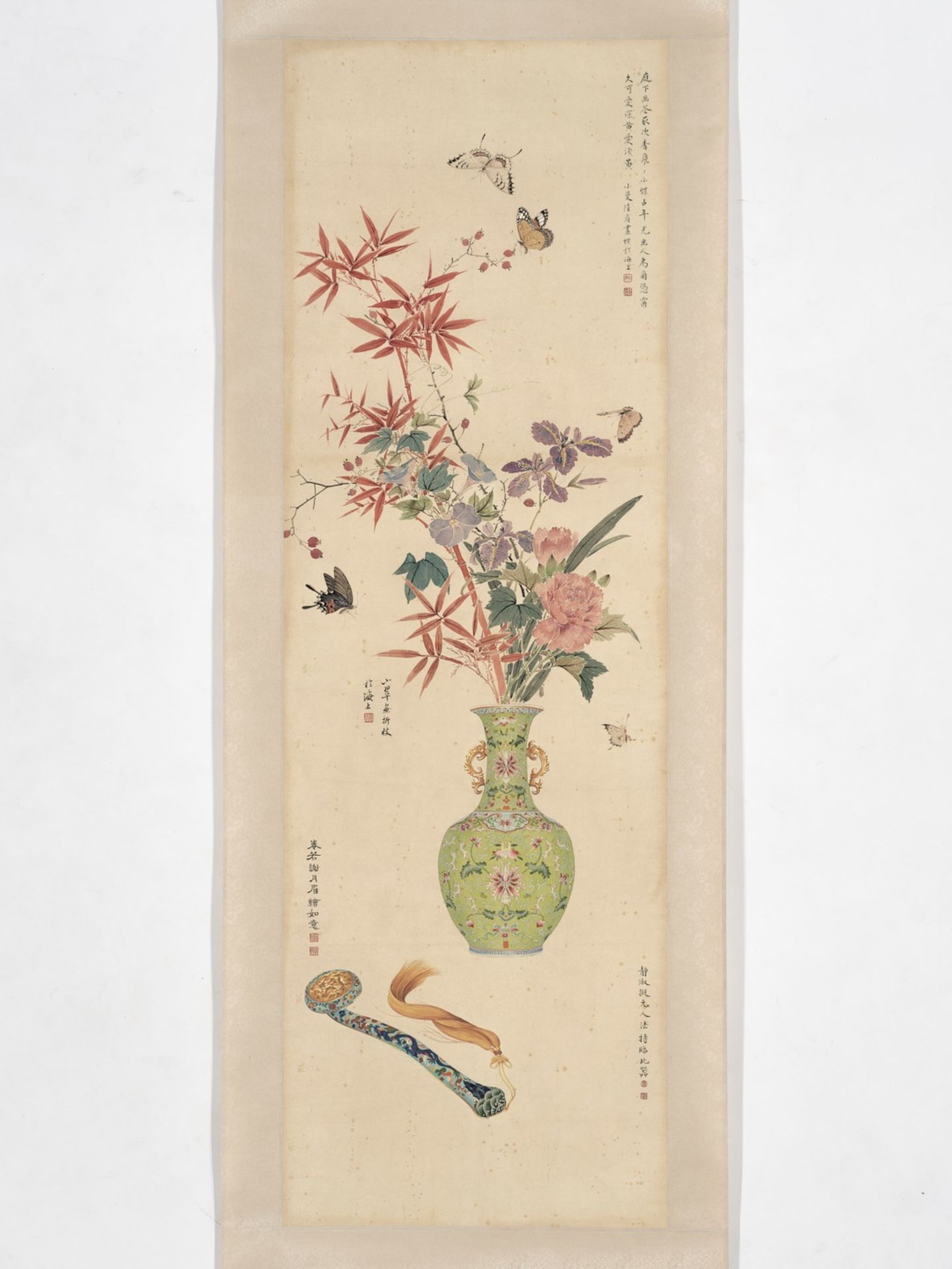 BUTTERFLIES, FLOWERS, SCEPTER, AND VASE', BY LU XIAOMAN, CHEN XIAOCUI, XIE YUEMEI, AND PAN JINGSHU - Bild 22 aus 24