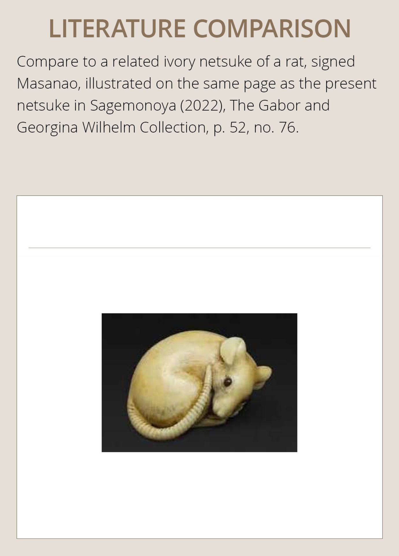 A FINE KYOTO SCHOOL IVORY NETSUKE OF A RAT - Bild 5 aus 11