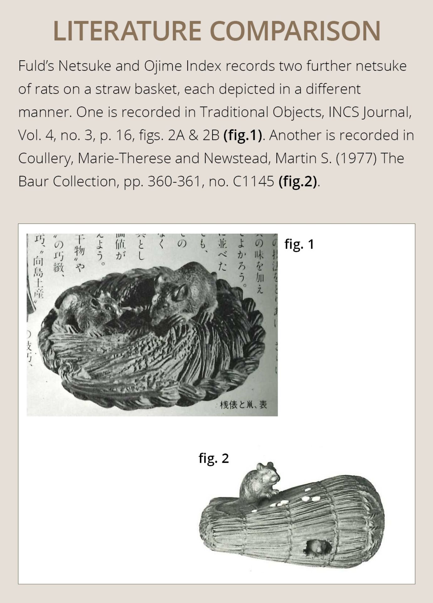 MORITA SOKO: A SUPERB SMALL WOOD NETSUKE OF A RAT ON A STRAW RICE BALE - Image 5 of 17