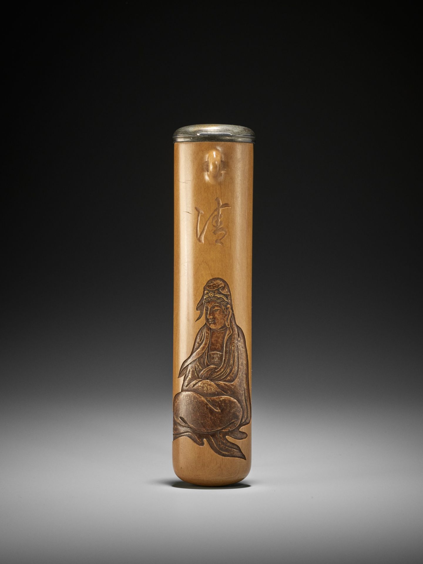 KANO TESSAI: A FINE SAGEMONO CASE WITH BYAKUE KANNON - Bild 6 aus 9