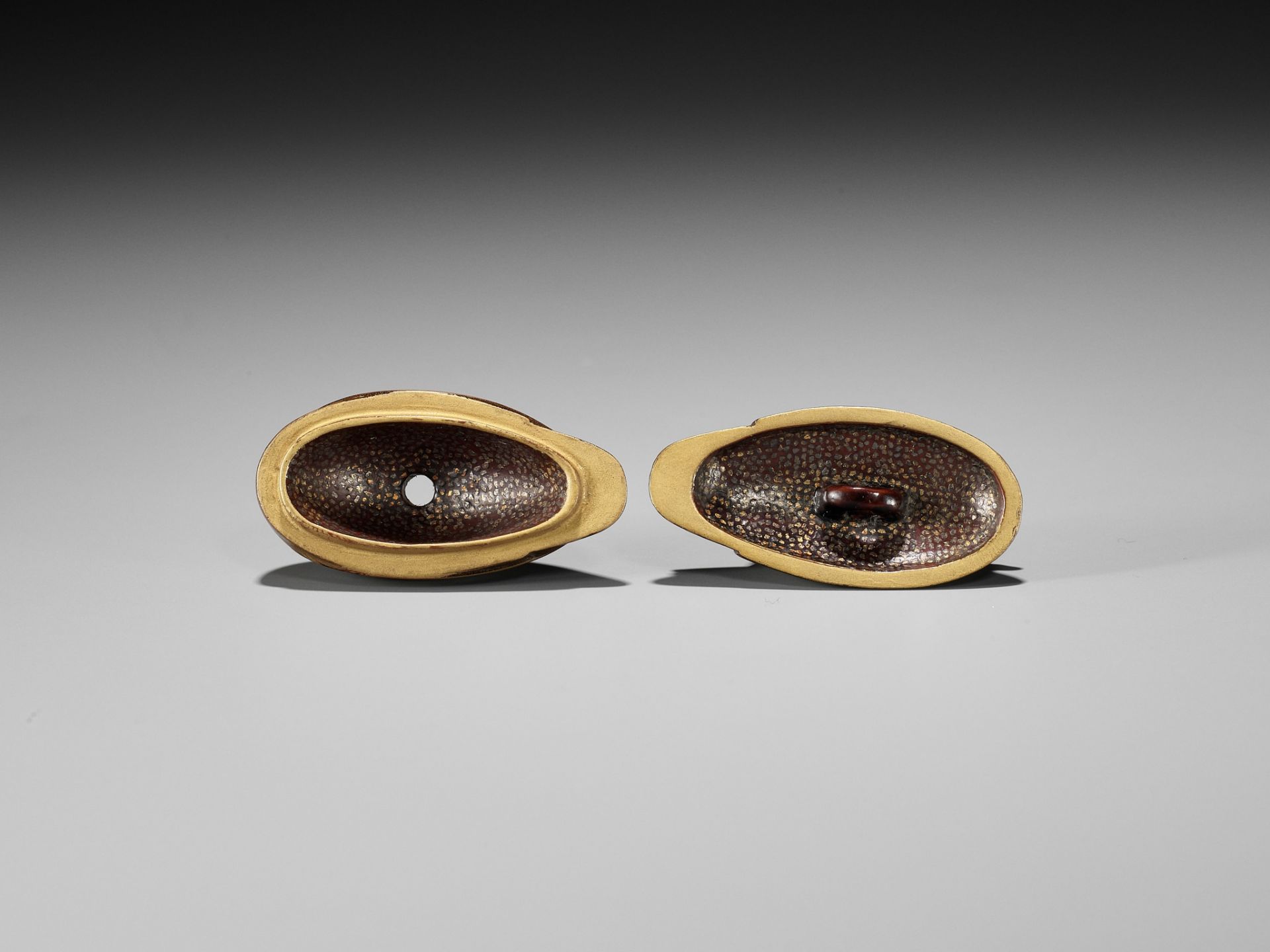 A FINE LACQUER HAKO NETSUKE OF A MANDARIN DUCK (OSHIDORI) - Image 10 of 10