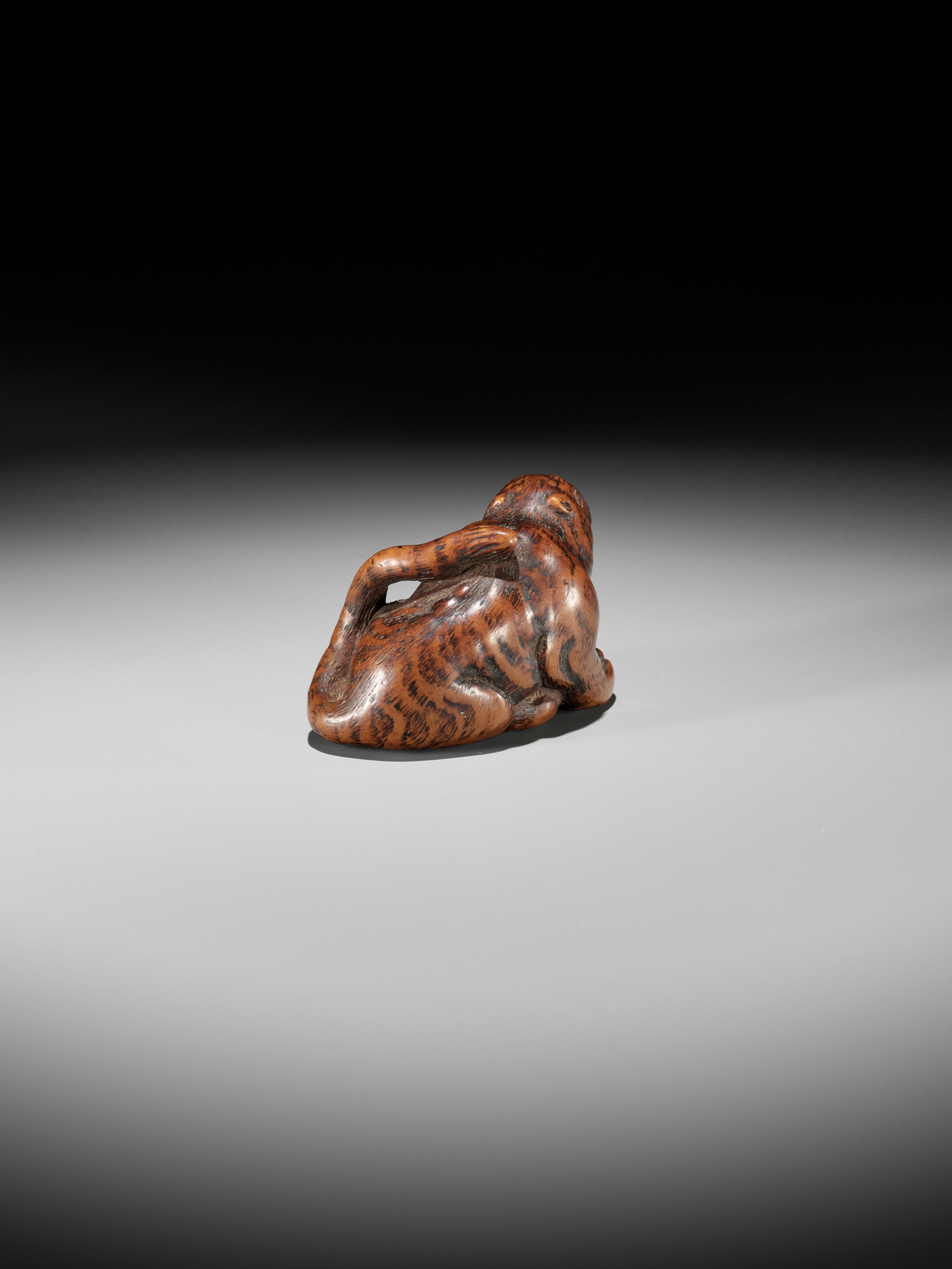 KOKEI: A WOOD NETSUKE OF A TIGER - Image 9 of 15