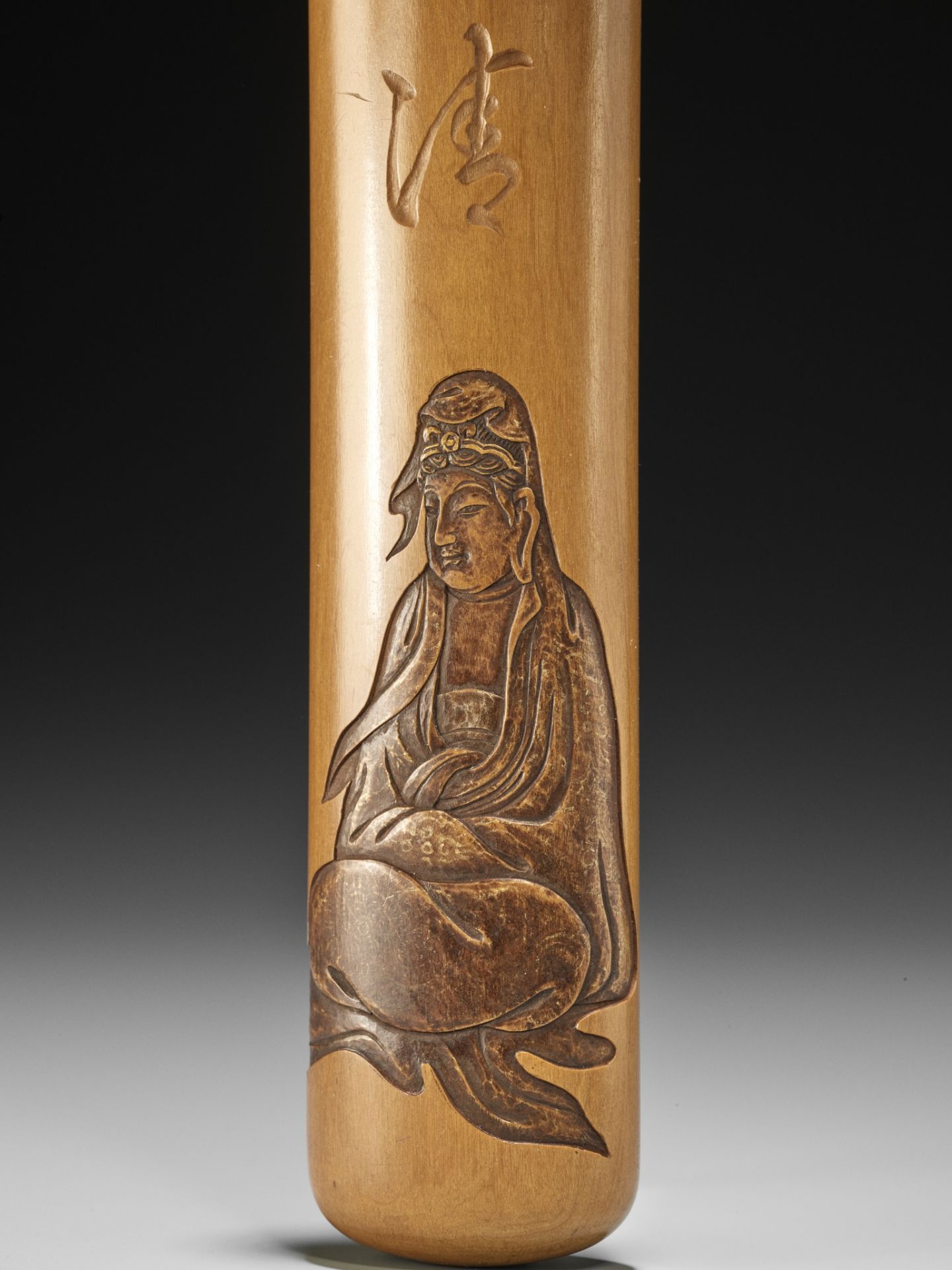 KANO TESSAI: A FINE SAGEMONO CASE WITH BYAKUE KANNON - Bild 2 aus 9