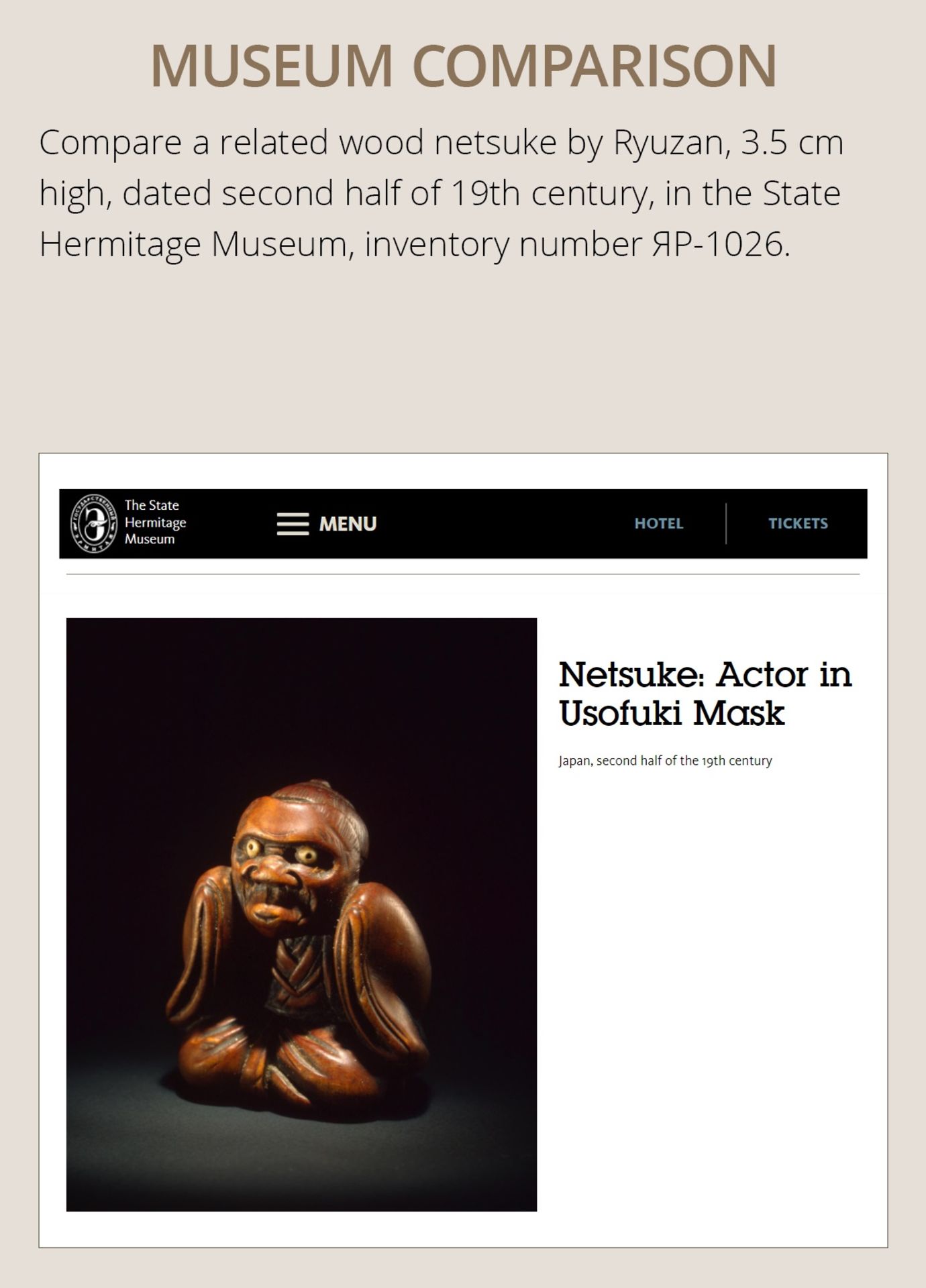 A FINE EDO SCHOOL WOOD NETSUKE OF A BOY WEARING AN ONI MASK - Bild 4 aus 9