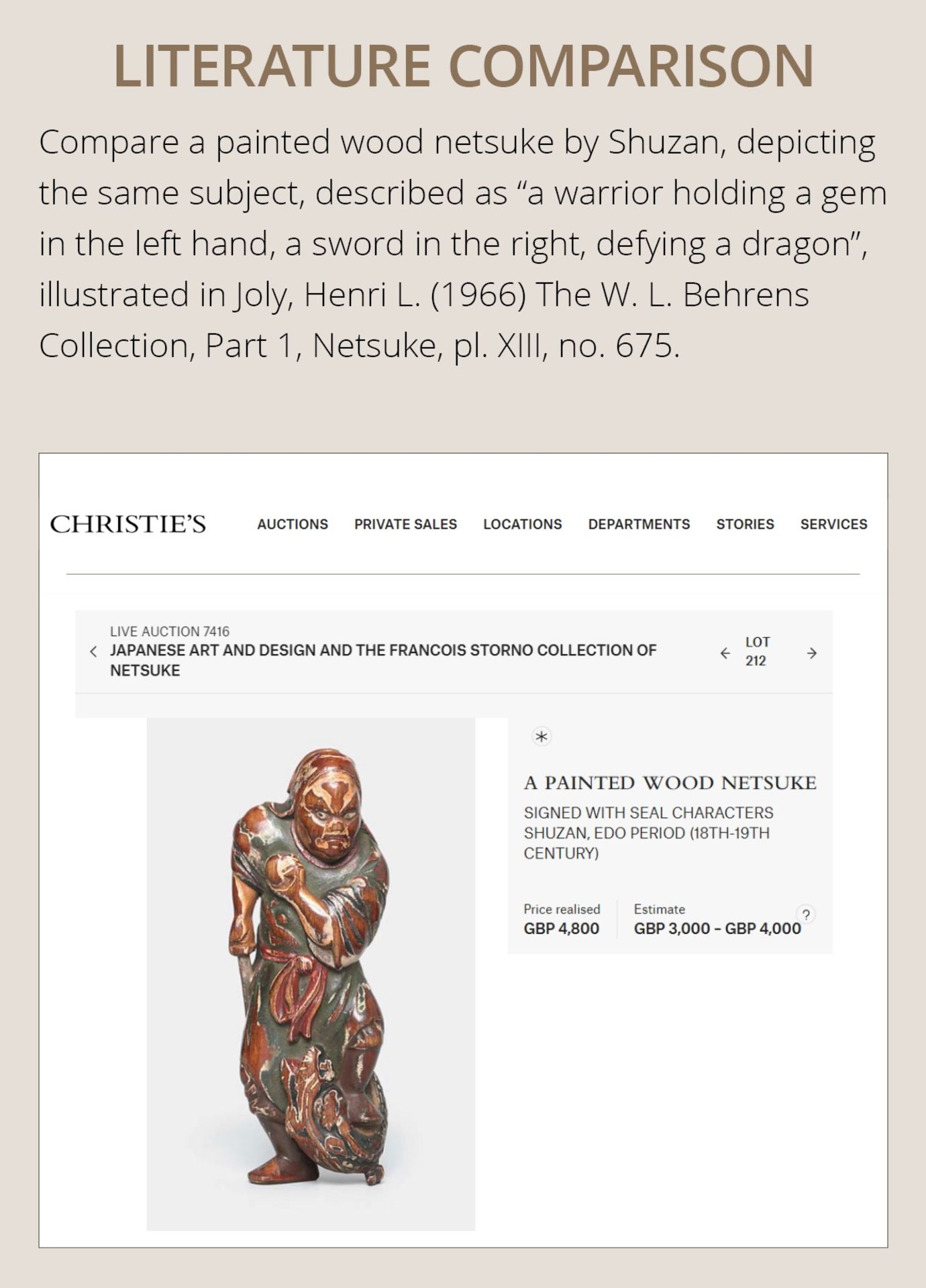 AN EXCEPTIONAL AND RARE WOOD NETSUKE OF RYO TOHIN TAUNTING A DRAGON - Image 5 of 16