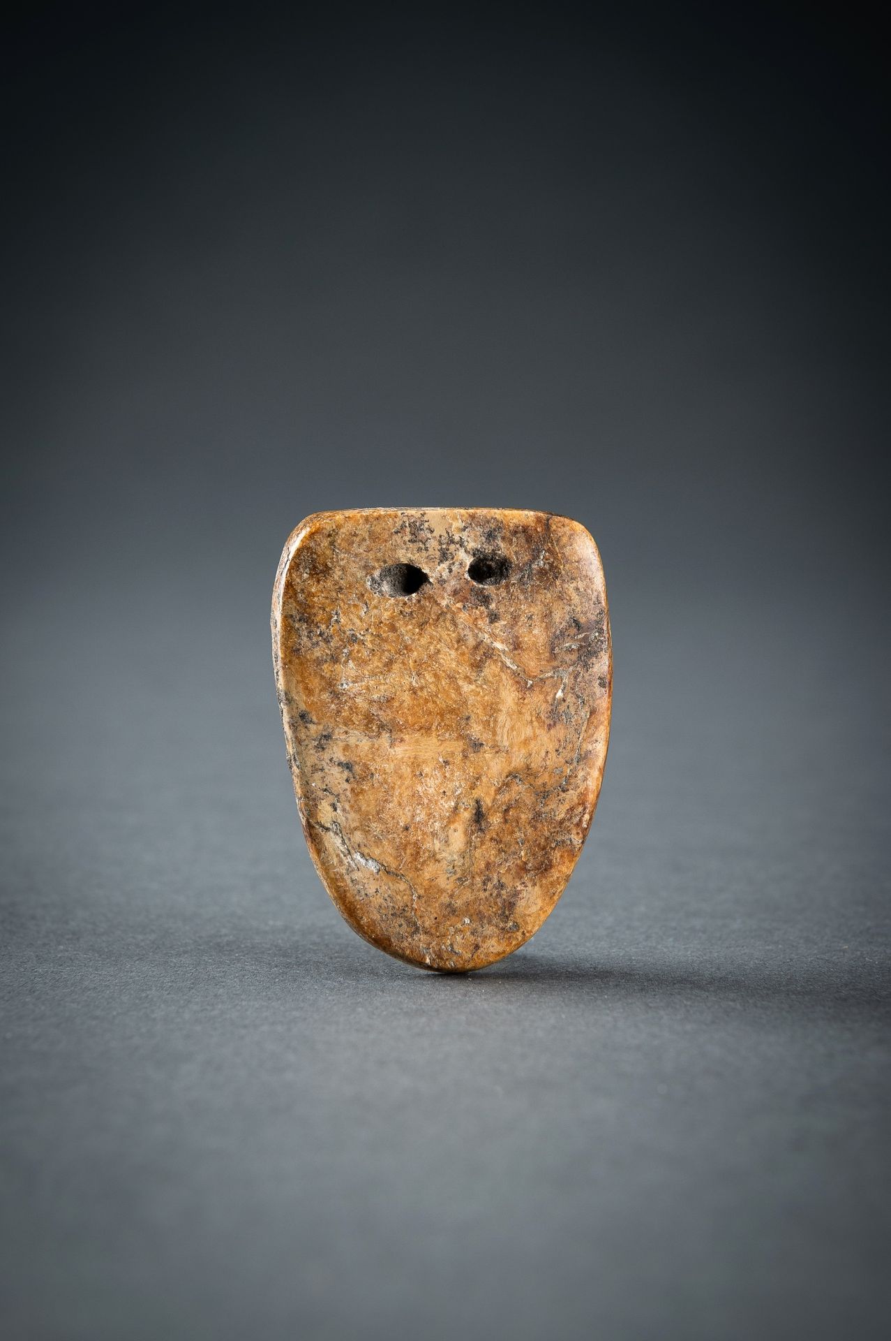 AN ARCHAISTIC AMBER JADE PENDANT OF A CICADA, QING DYNASTY OR EARLIER - Image 6 of 17