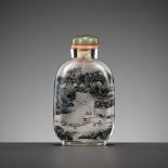 AN INSIDE-PAINTED GLASS SNUFF BOTTLE BY CHEN ZHONGSAN, DATED 1911