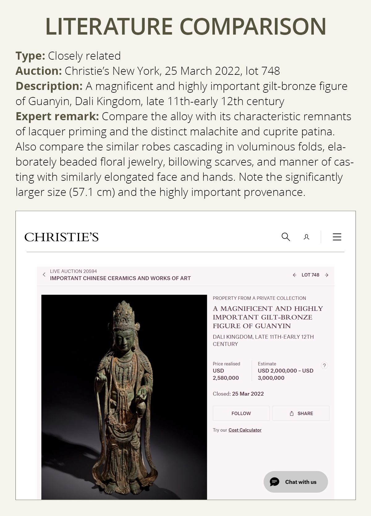 AN EXCEEDINGLY RARE BRONZE FIGURE OF GUANYIN, DALI KINGDOM, 12TH – MID-13TH CENTURY - Image 11 of 20