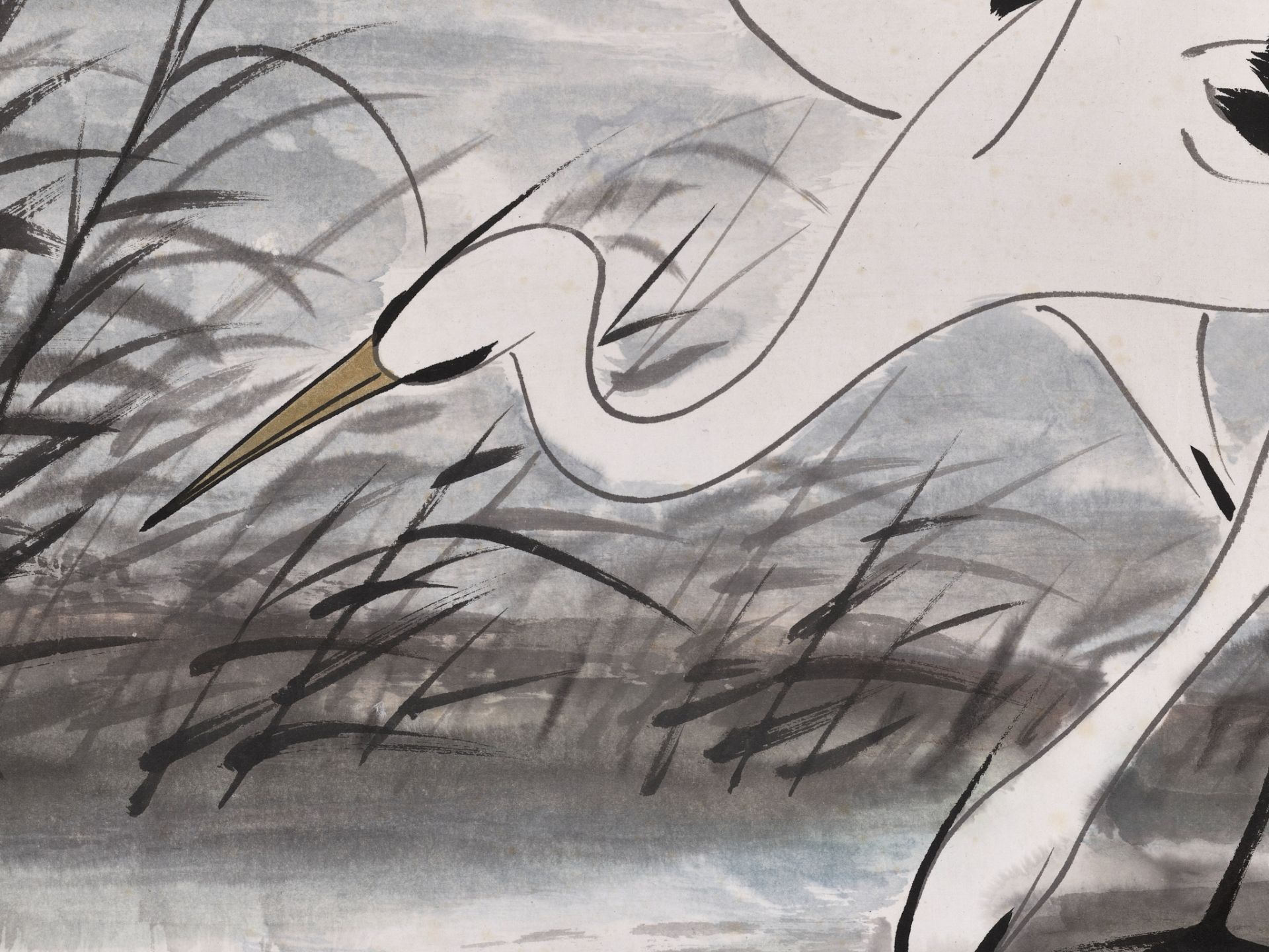 PAIR OF HERONS', BY LIN FENGMIAN (1900-1991) - Image 6 of 12
