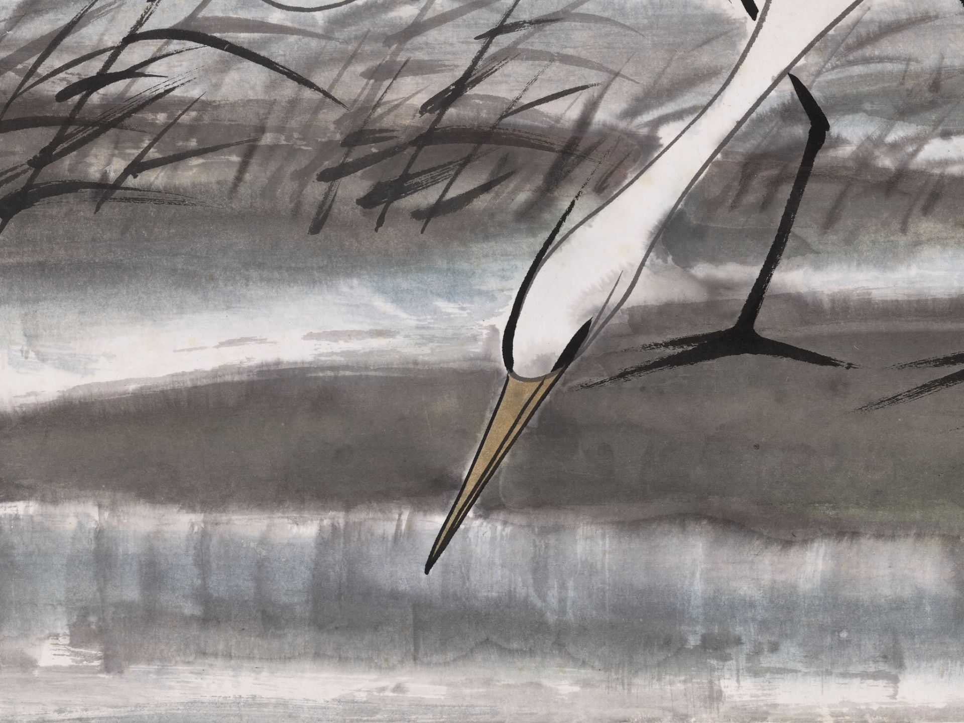 PAIR OF HERONS', BY LIN FENGMIAN (1900-1991) - Image 8 of 12