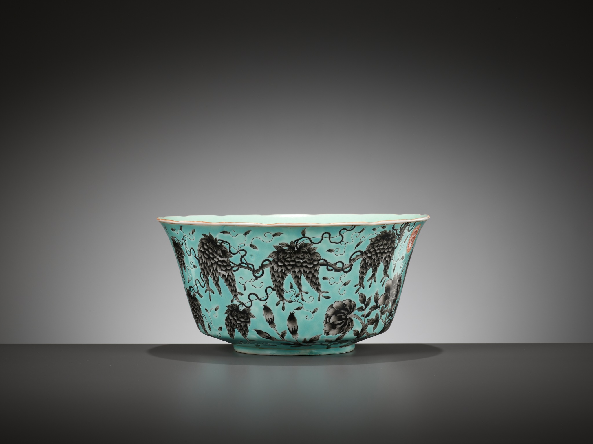 A FAMILLE-ROSE DAYAZHAI 'FLORAL' BOWL, REPUBLIC PERIOD - Image 11 of 13