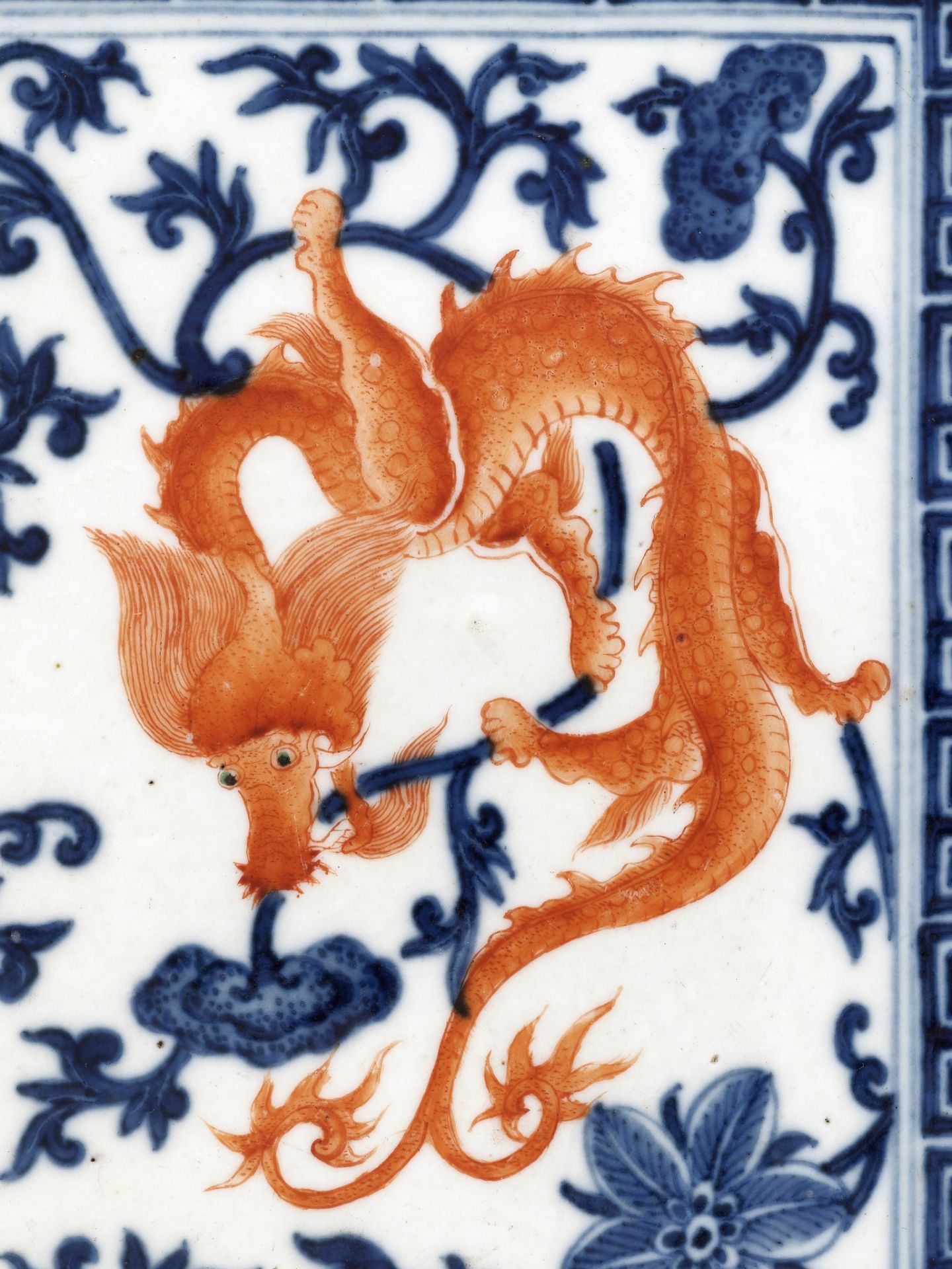 A 'NINE DRAGONS' PLAQUE, PROBABLY IMPERIAL, MID-QING DYNASTY - Image 11 of 15