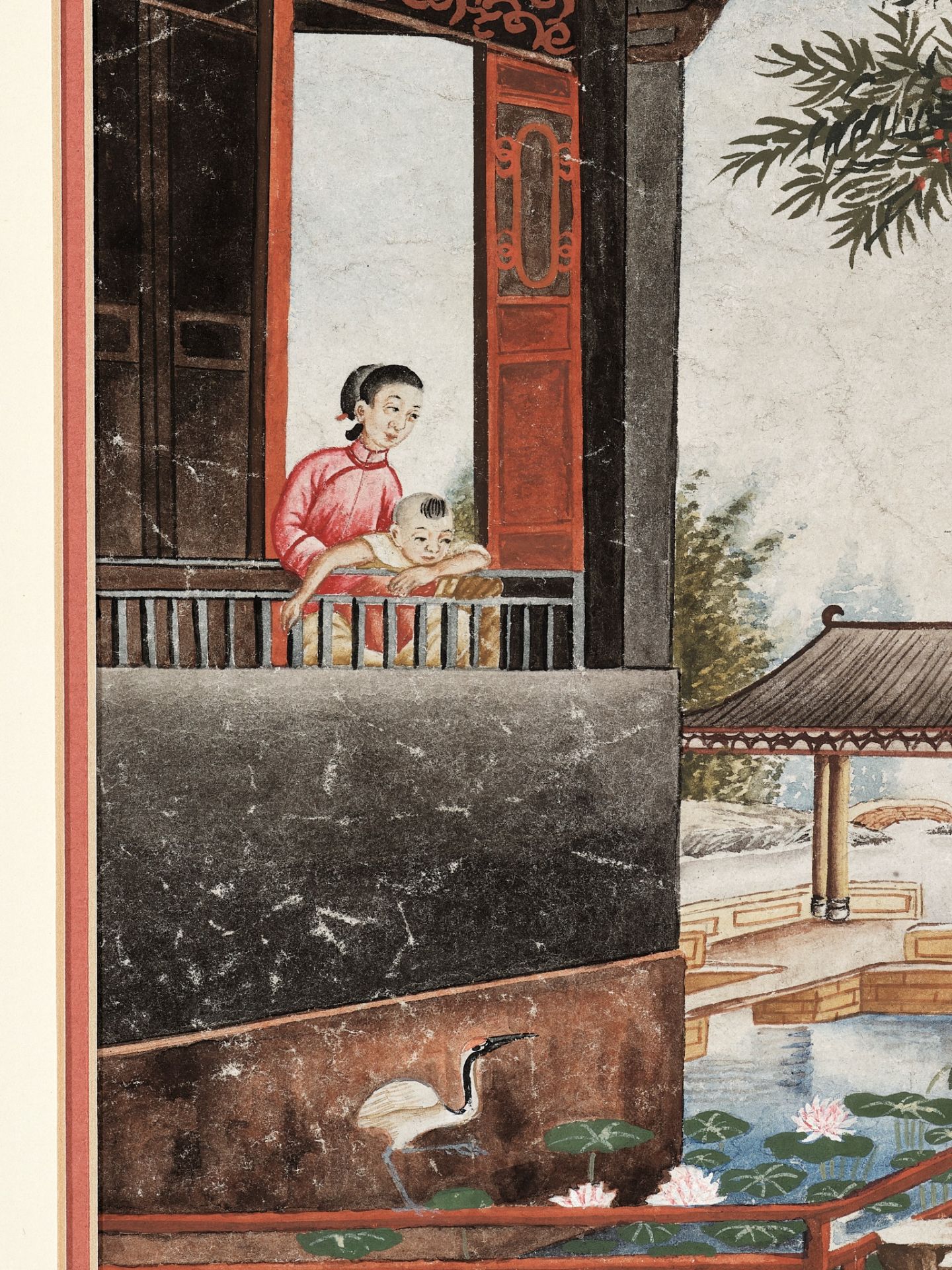 DRINKING WINE THROUGH A LOTUS LEAF', QING DYNASTY - Image 6 of 7