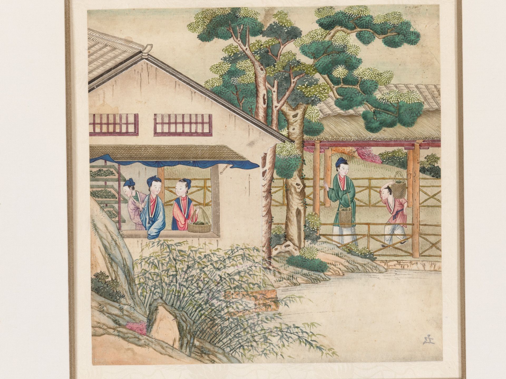 SEVEN 'SILK PRODUCTION' PAINTINGS, AFTER JIAO BINGZHEN (FL. 1689-1726), QING DYNASTY - Image 8 of 21