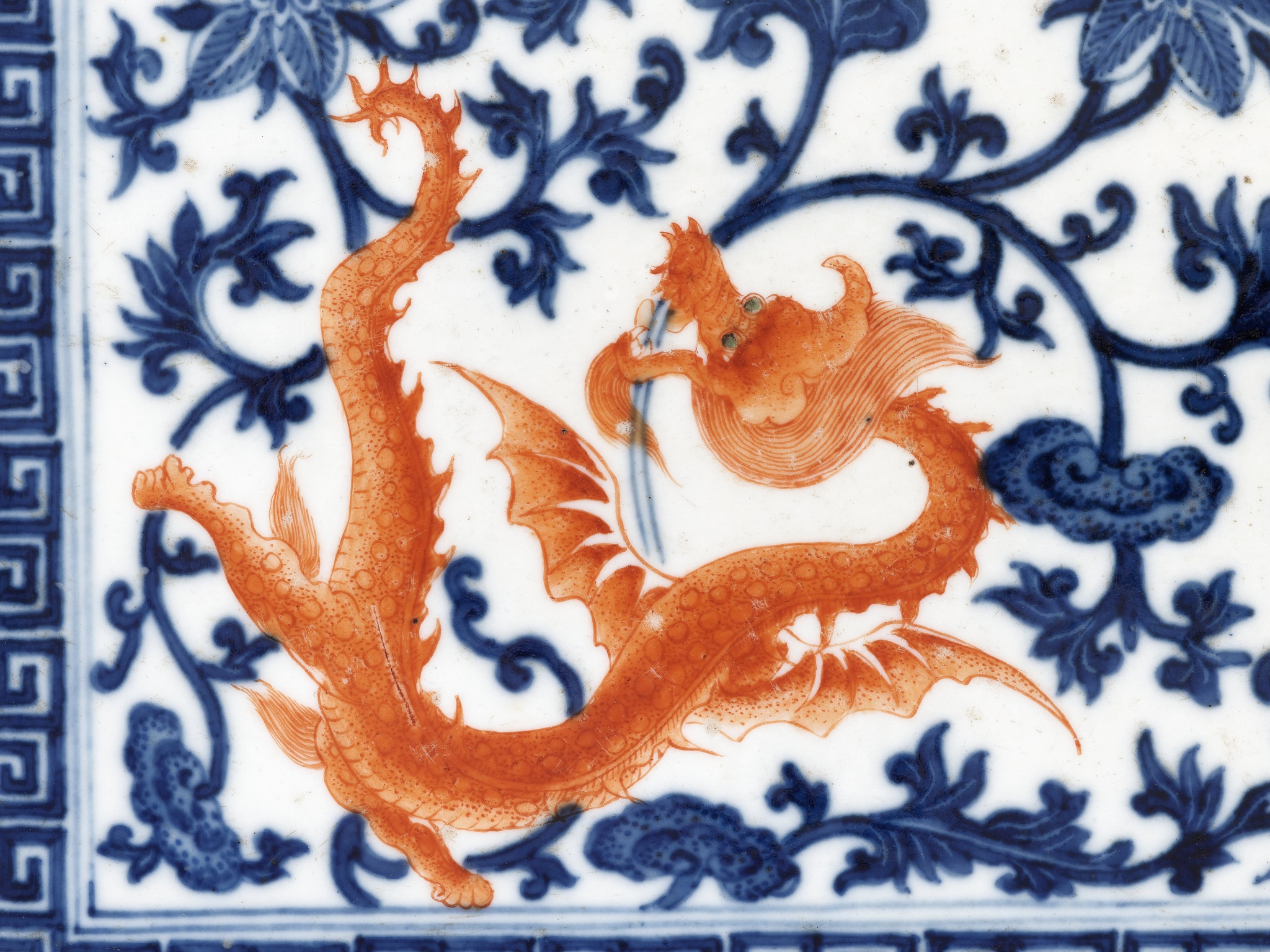 A 'NINE DRAGONS' PLAQUE, PROBABLY IMPERIAL, MID-QING DYNASTY - Image 8 of 15