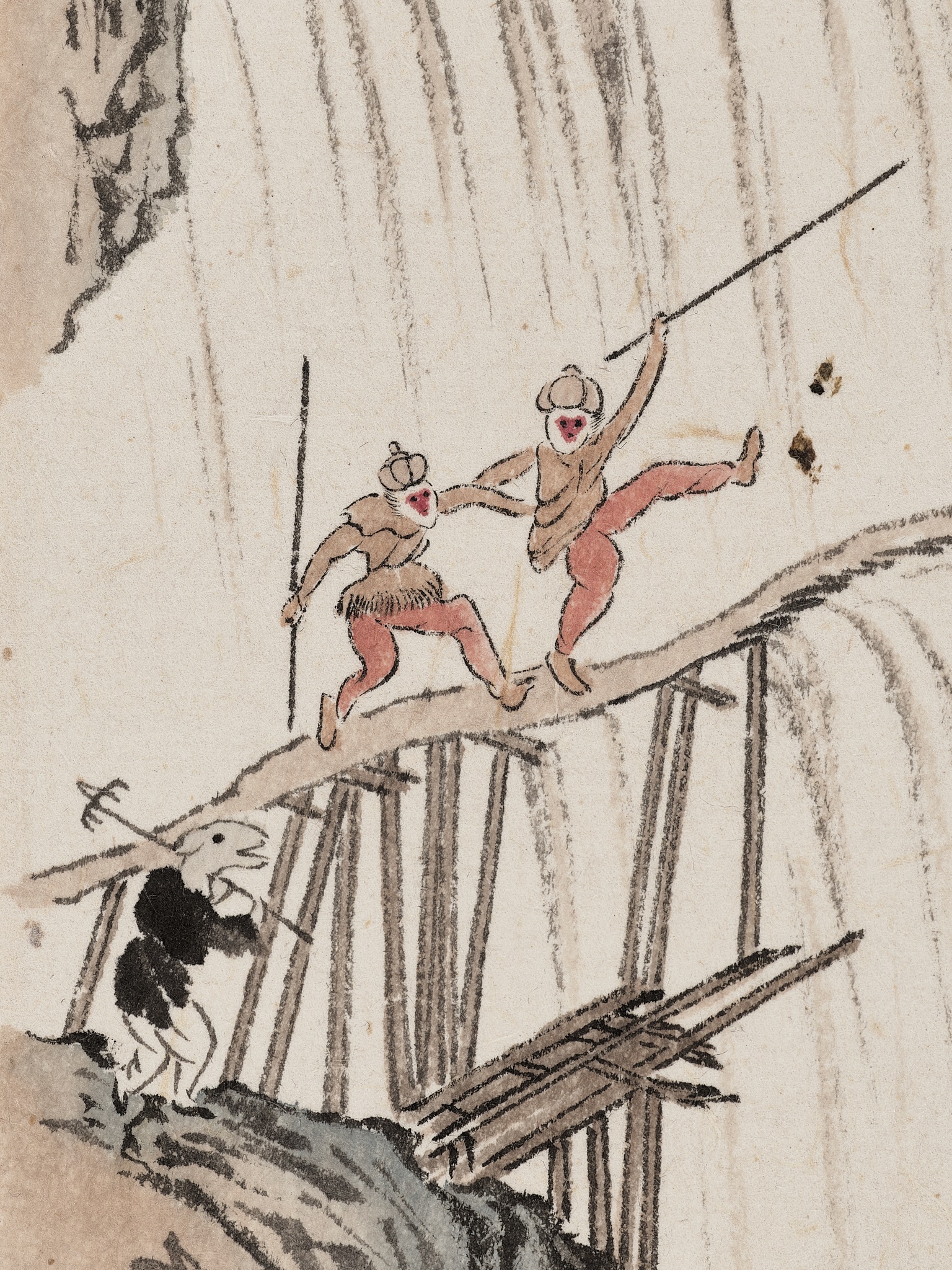 A SCENE FROM 'JOURNEY TO THE WEST', BY PU RU (1896-1963) - Image 9 of 10
