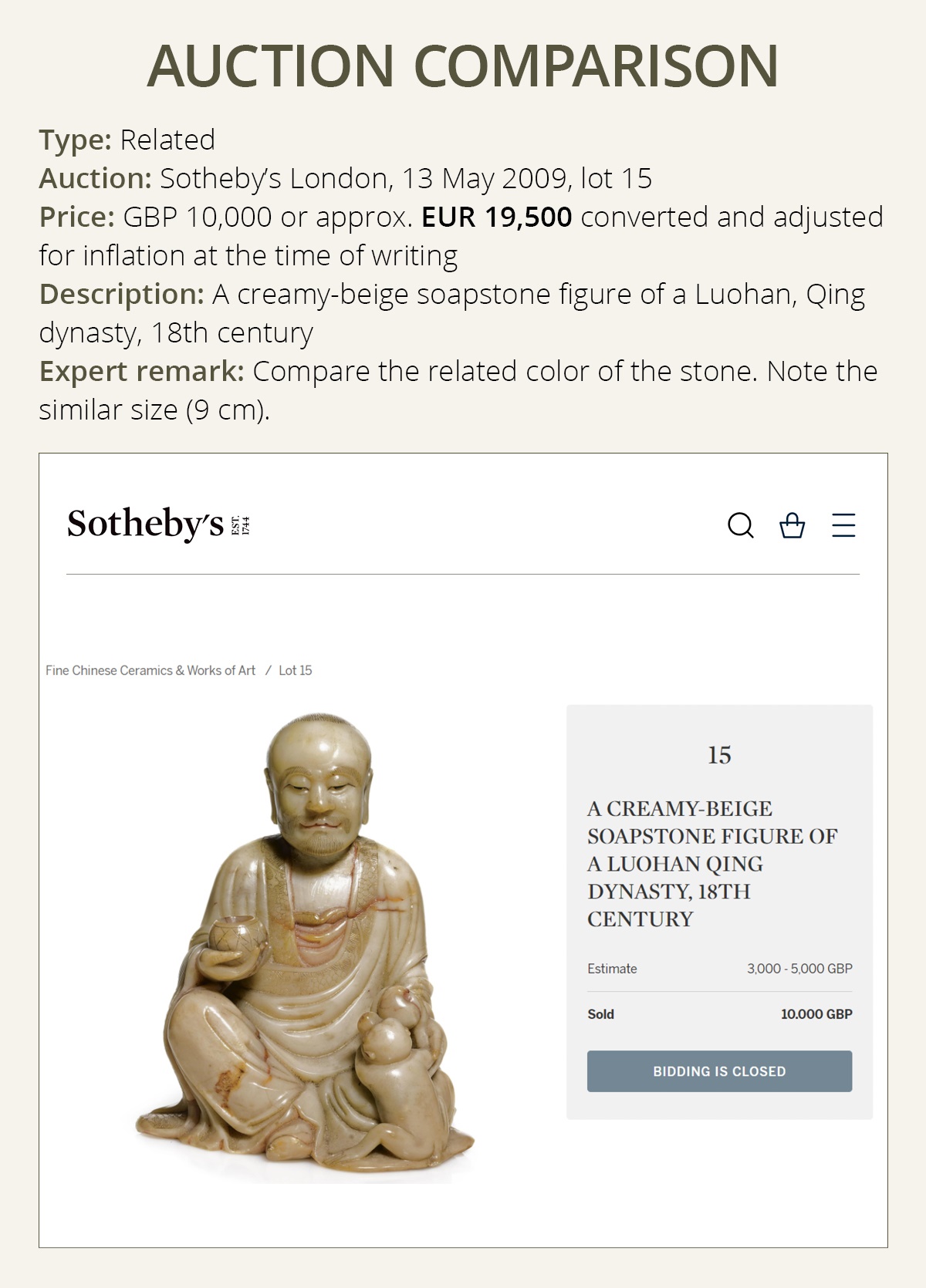 A SOAPSTONE FIGURE OF VIJRAPUTRA, MID-QING DYNASTY - Image 4 of 15