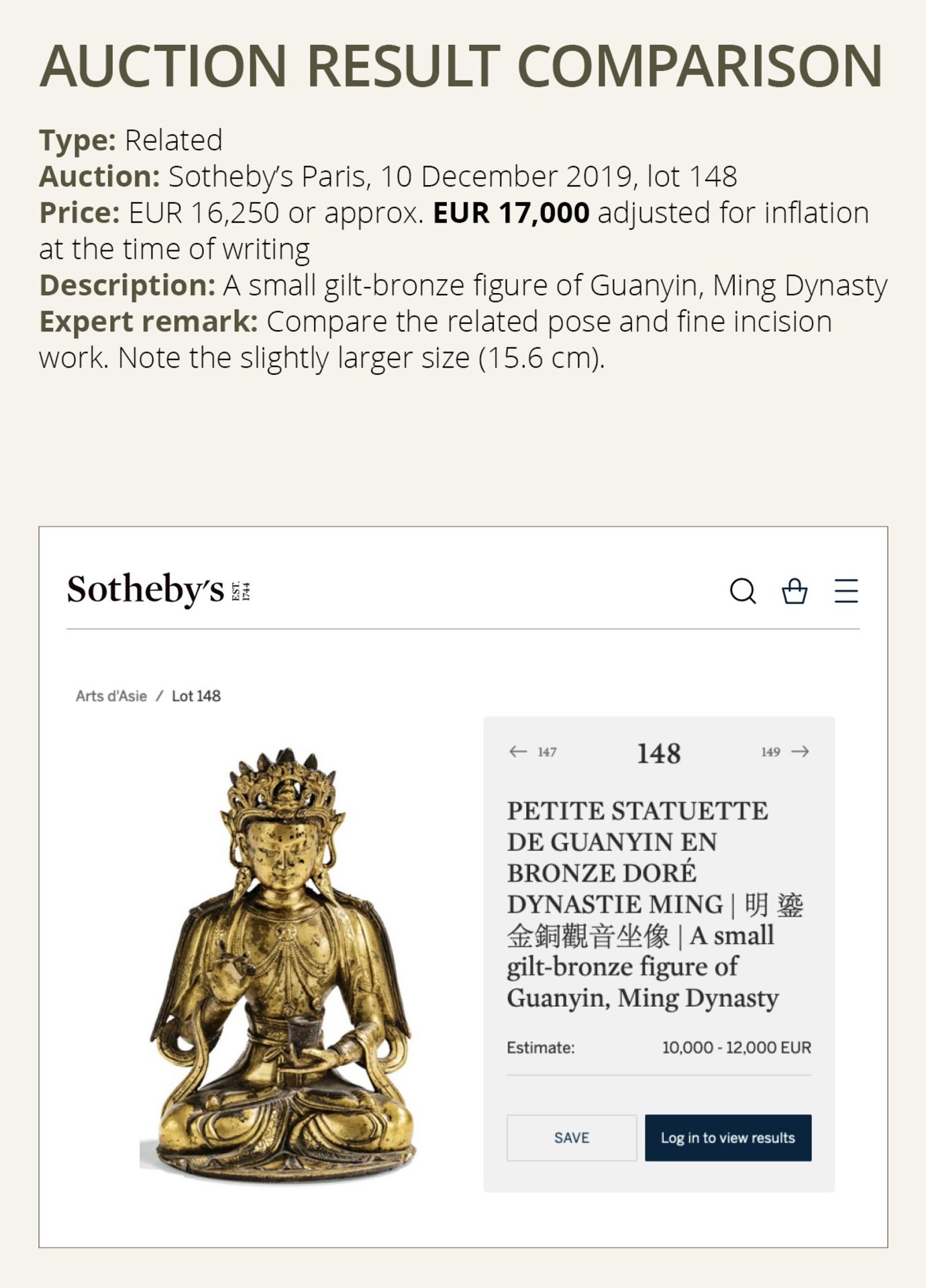 A GILT COPPER ALLOY FIGURE OF GUANYIN, 18TH CENTURY - Bild 4 aus 11