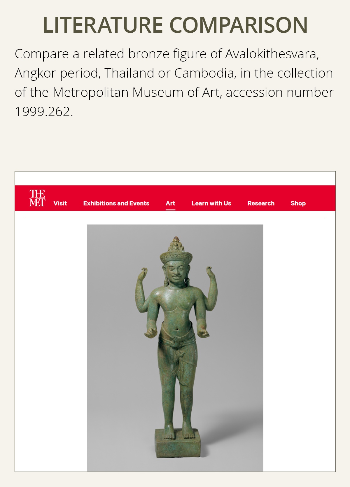 A KHMER BRONZE FIGURE OF AVALOKITESHVARA, ANGKOR PERIOD - Image 7 of 13