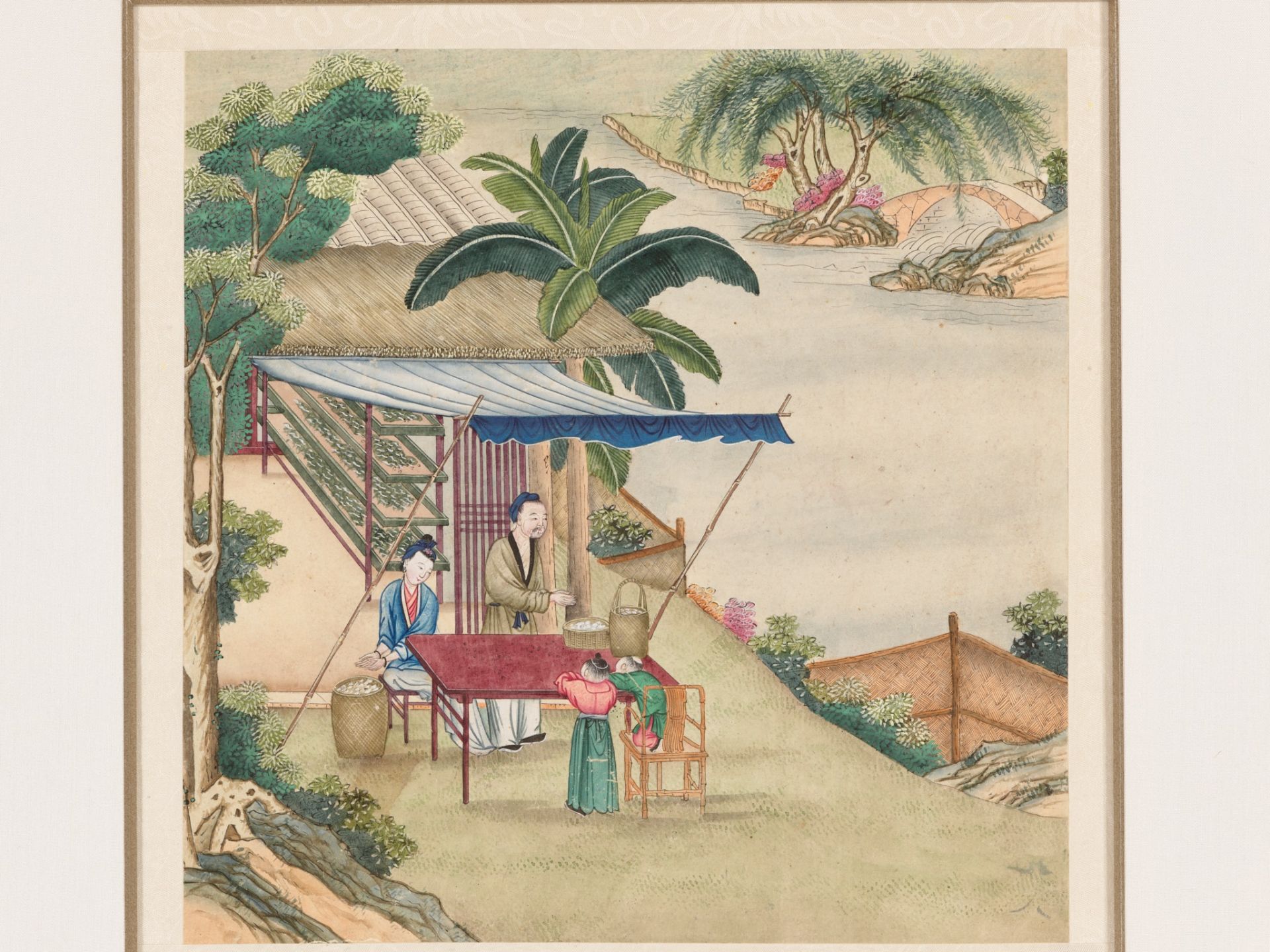 SEVEN 'SILK PRODUCTION' PAINTINGS, AFTER JIAO BINGZHEN (FL. 1689-1726), QING DYNASTY - Image 17 of 21