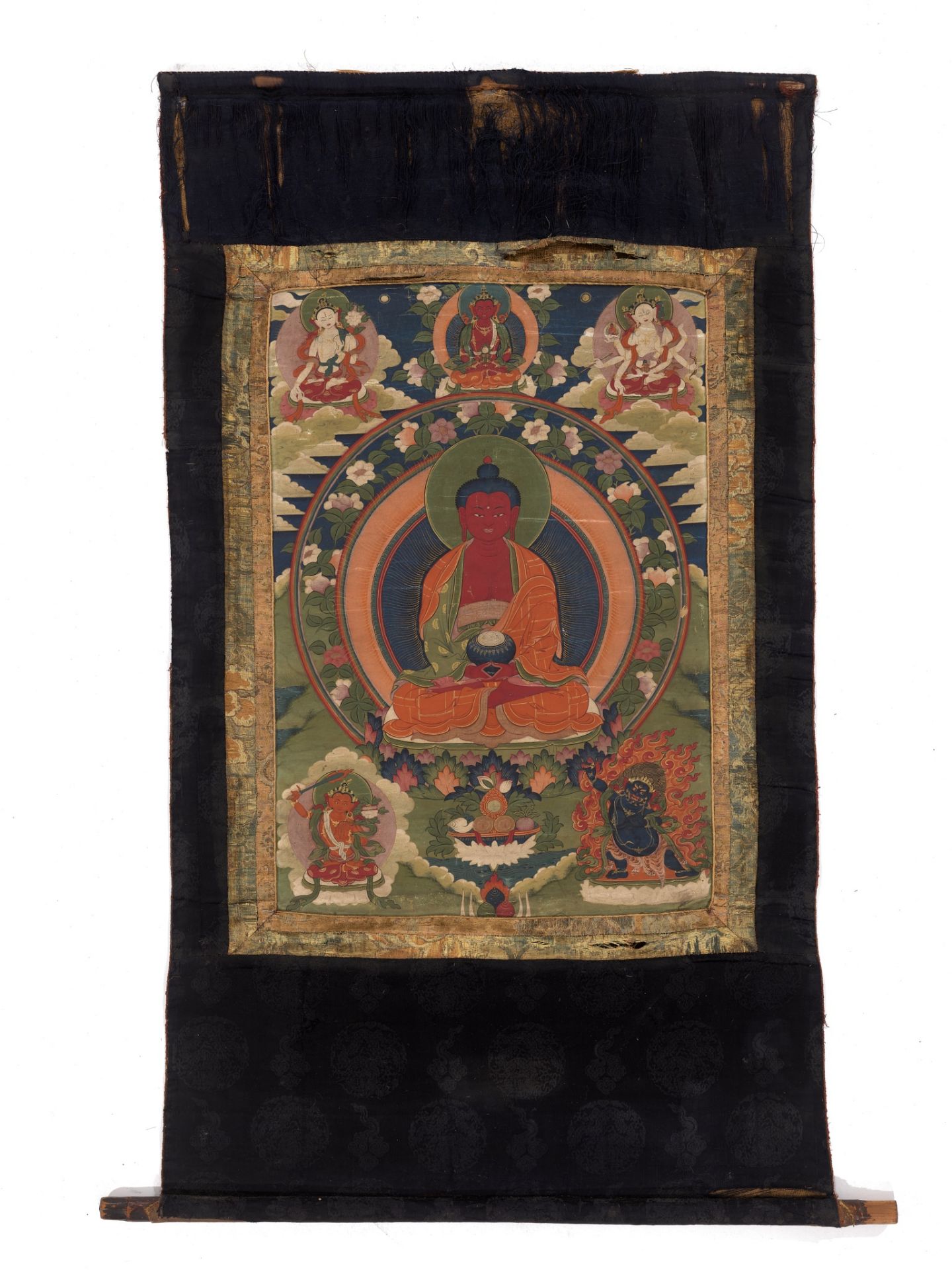 A THANGKA OF RED AMITHABA, TIBET, 18TH-19TH CENTURY - Bild 2 aus 14