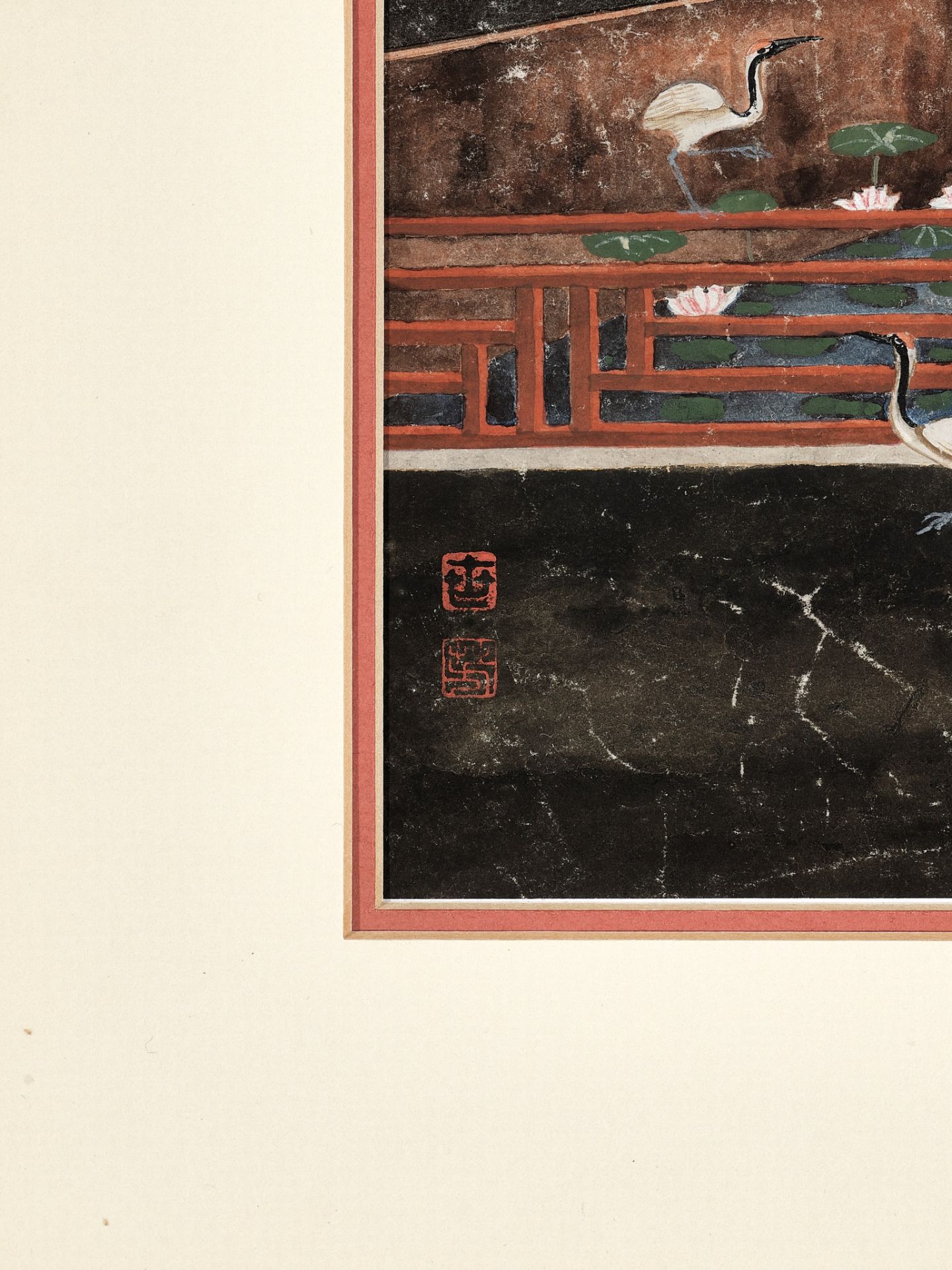 DRINKING WINE THROUGH A LOTUS LEAF', QING DYNASTY - Image 3 of 7