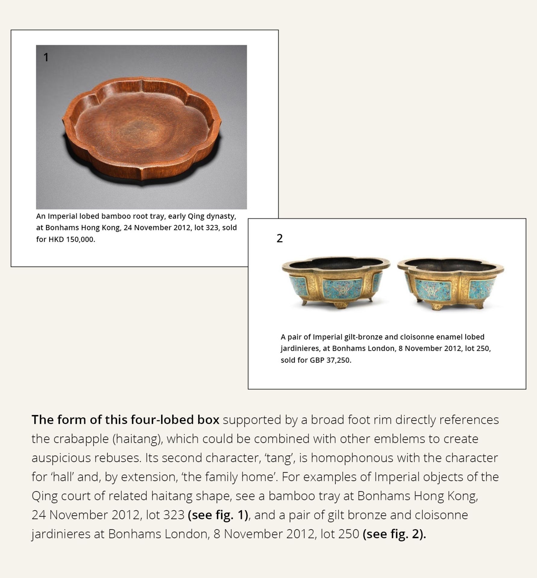 AN EXTREMELY RARE CLOISONNE ENAMEL QUADRILOBED BOX AND COVER, QIANLONG MARK AND OF THE PERIOD - Image 8 of 21